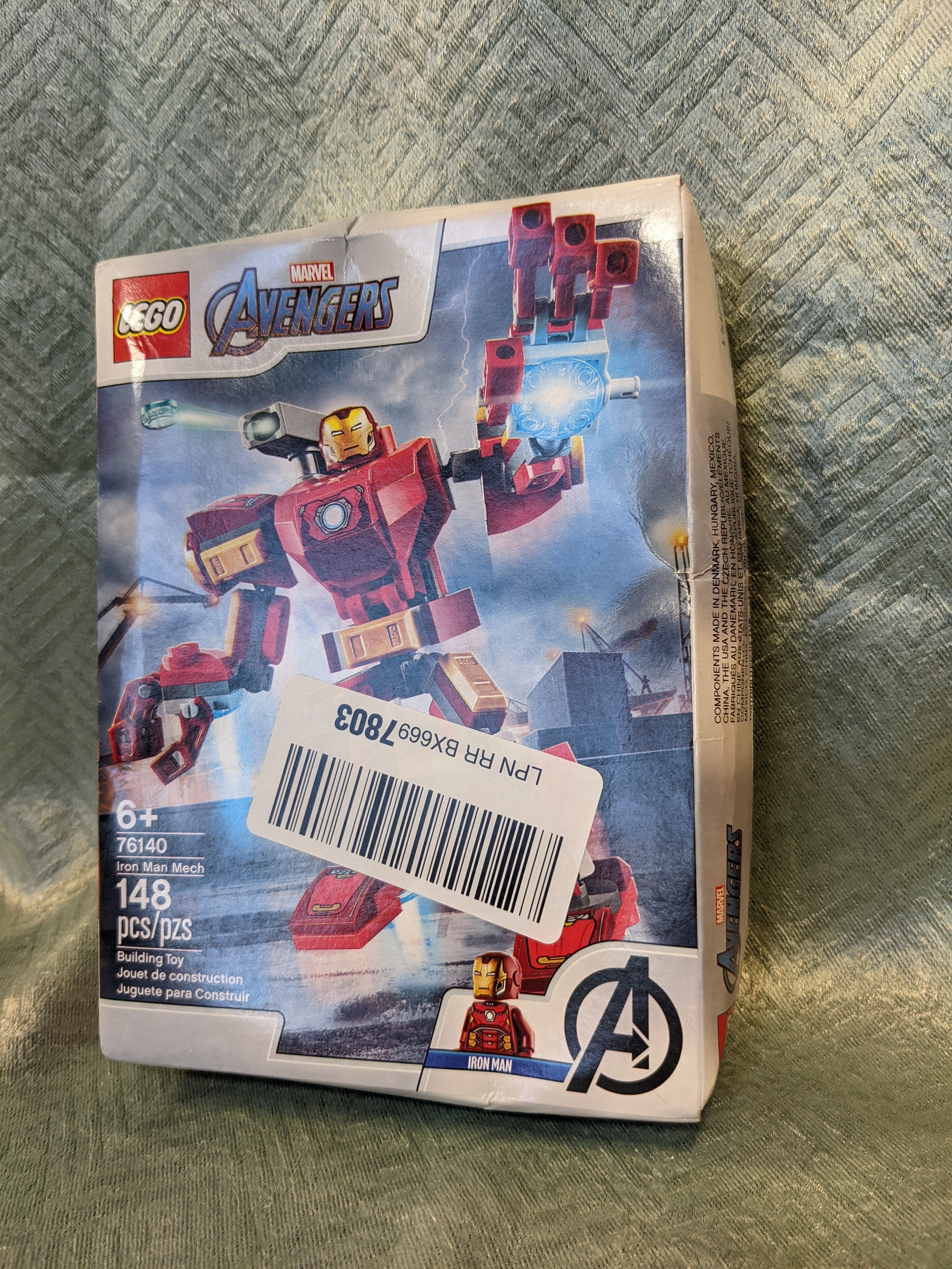 Lego Marvel Avengers Iron Man Mech 76140 Kids' Superhero Mech Figure,  Building Toy with Iron Man Mech and Minifigure (148 Pieces)