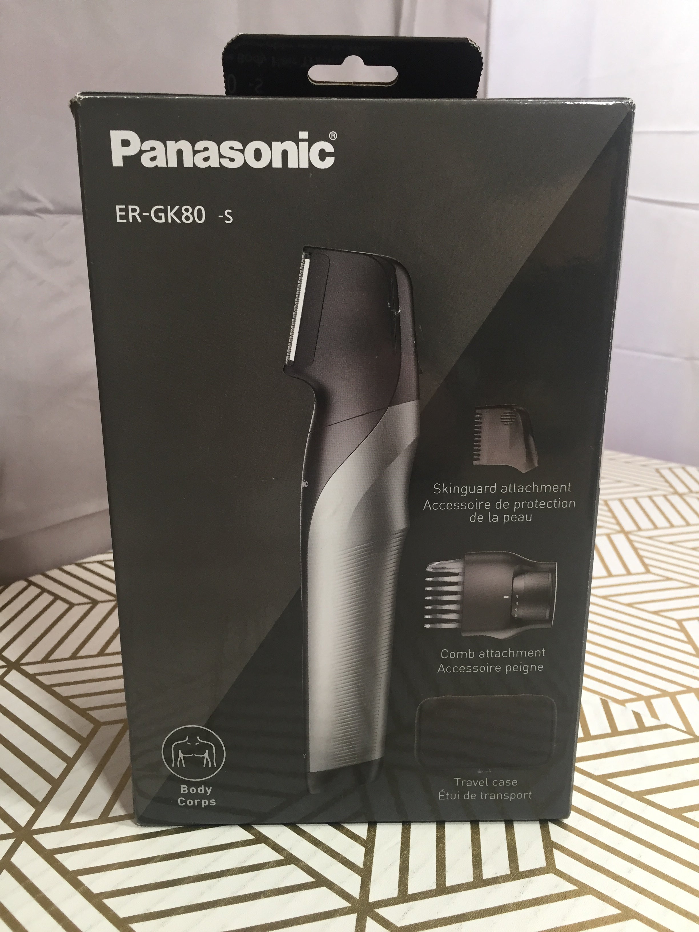 Panasonic Body Groomer Wet/Dry Cordless Electric ER-GK80-S