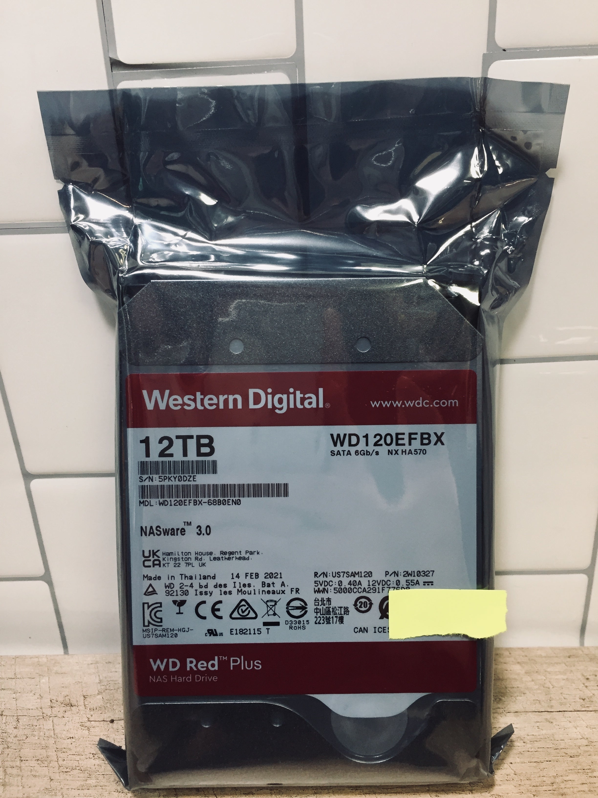 Western Digital 12TB WD Red Plus NAS Internal Hard Drive HDD
