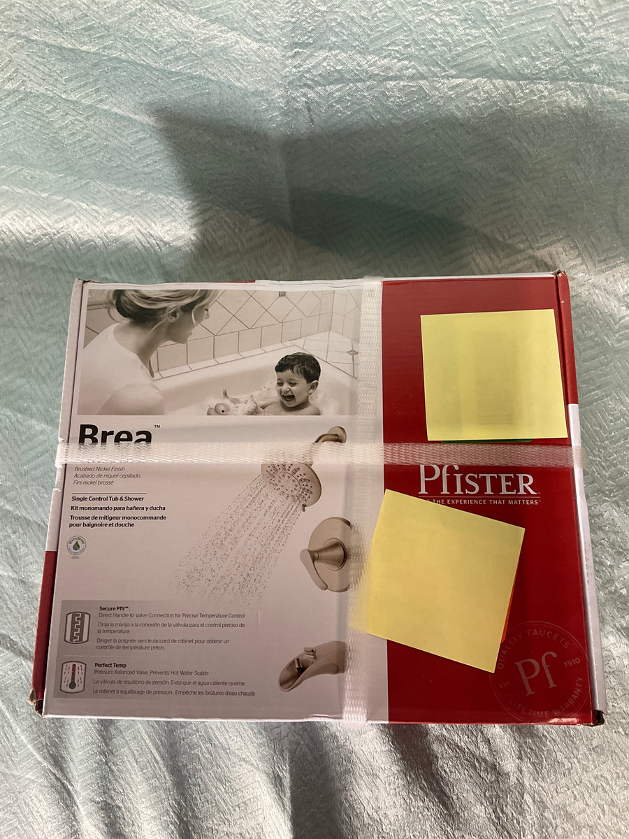 Pfister 8P8WS2BRSK Brea SingleHandle 3Spray Tub and Shower Faucet