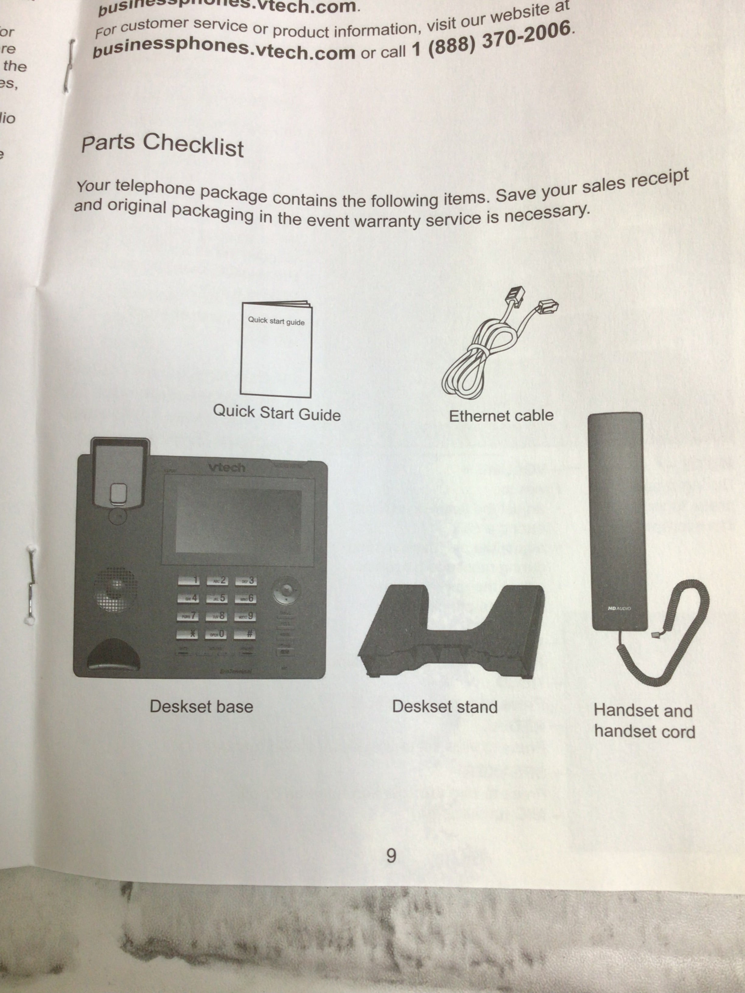 Vtech ErisTerminal VSP861 Touchscreen Color - Voice Over Internet (VOIP) *READ* (8095027265774)