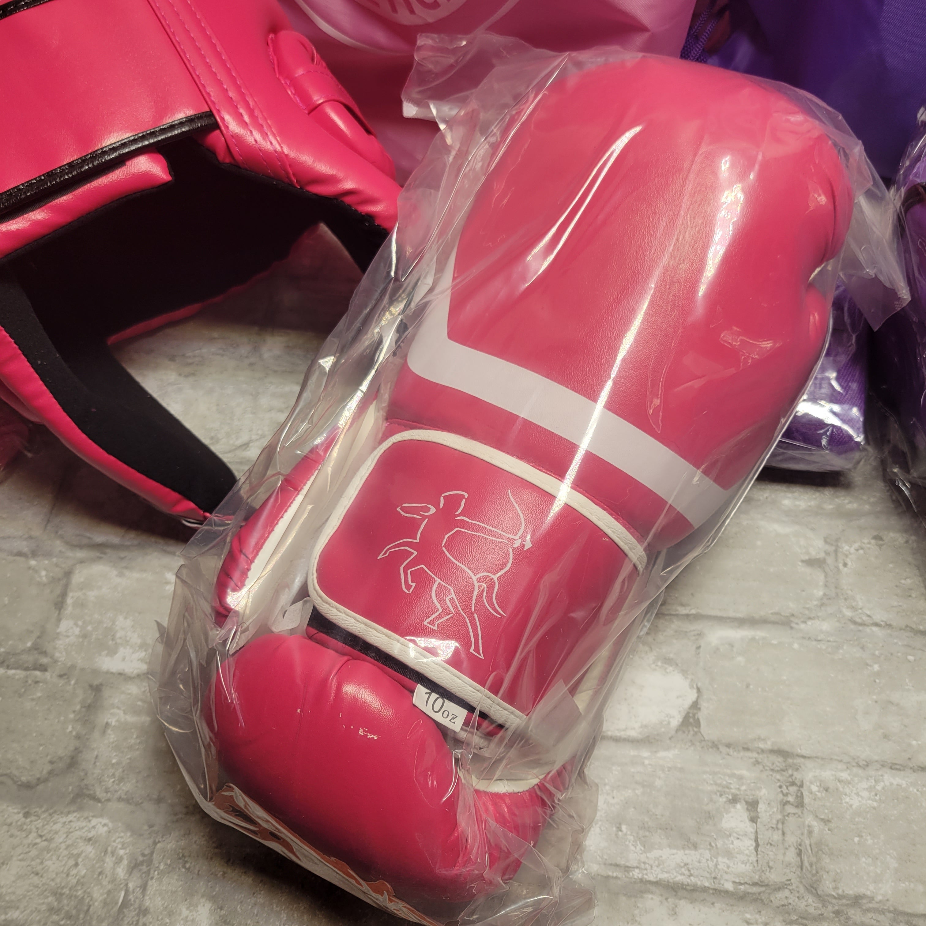 Centaur Athletica's Boxing Gloves (2 Pairs) Set, Boxing Headgear (2 Se