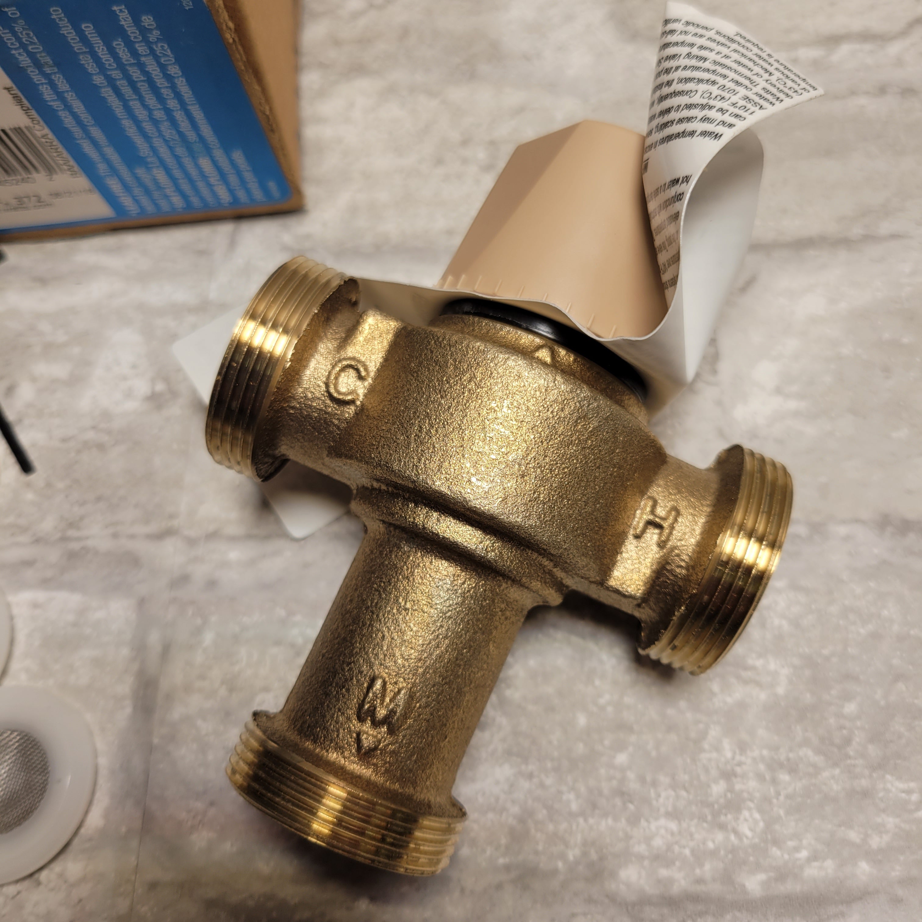 Watts LFMMVM1-CPVC, 3/4-inch Lead-Free Thermostatic Mixing Valve (EDP #0559162) (8063899664622)