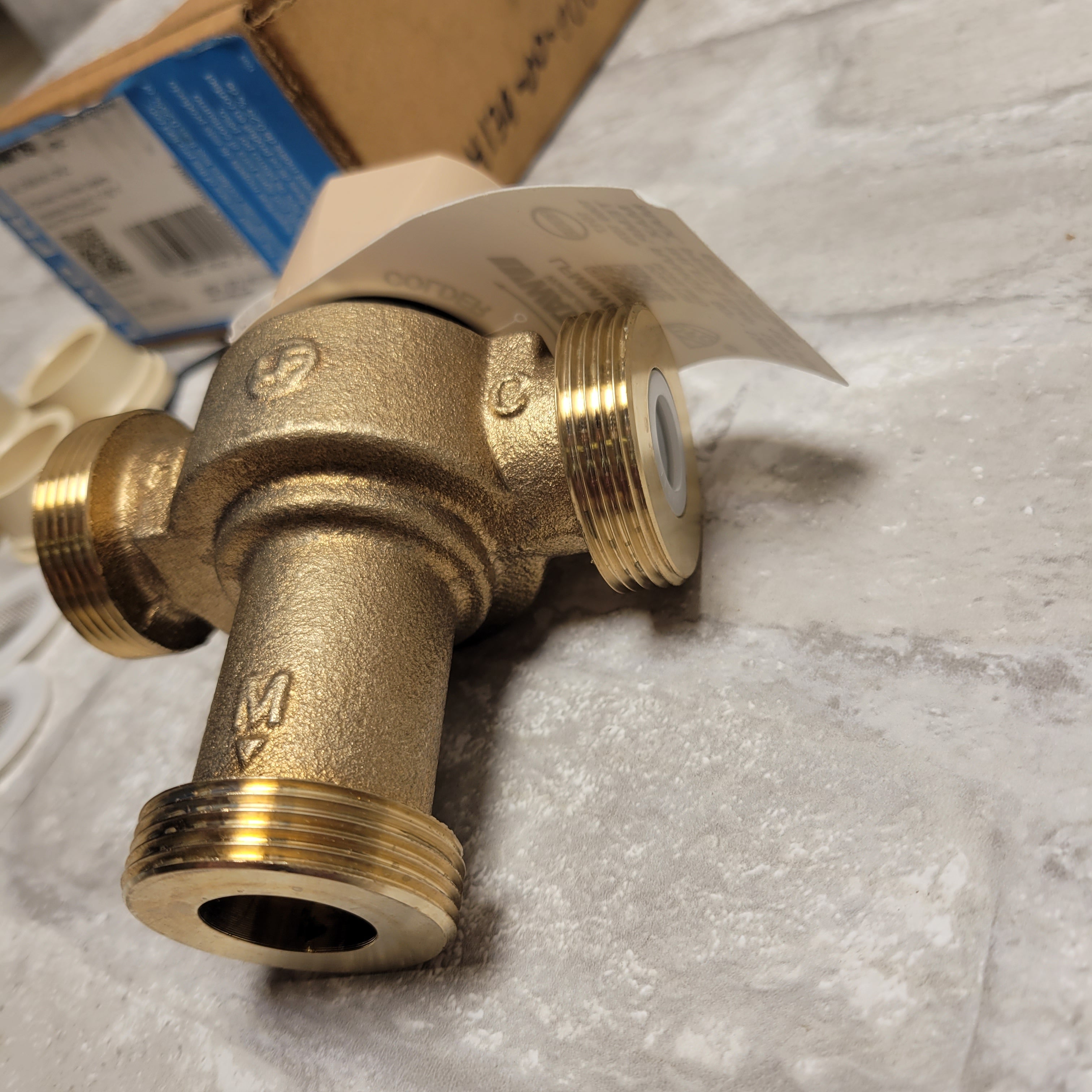 Watts LFMMVM1-CPVC, 3/4-inch Lead-Free Thermostatic Mixing Valve (EDP #0559162) (8063899664622)