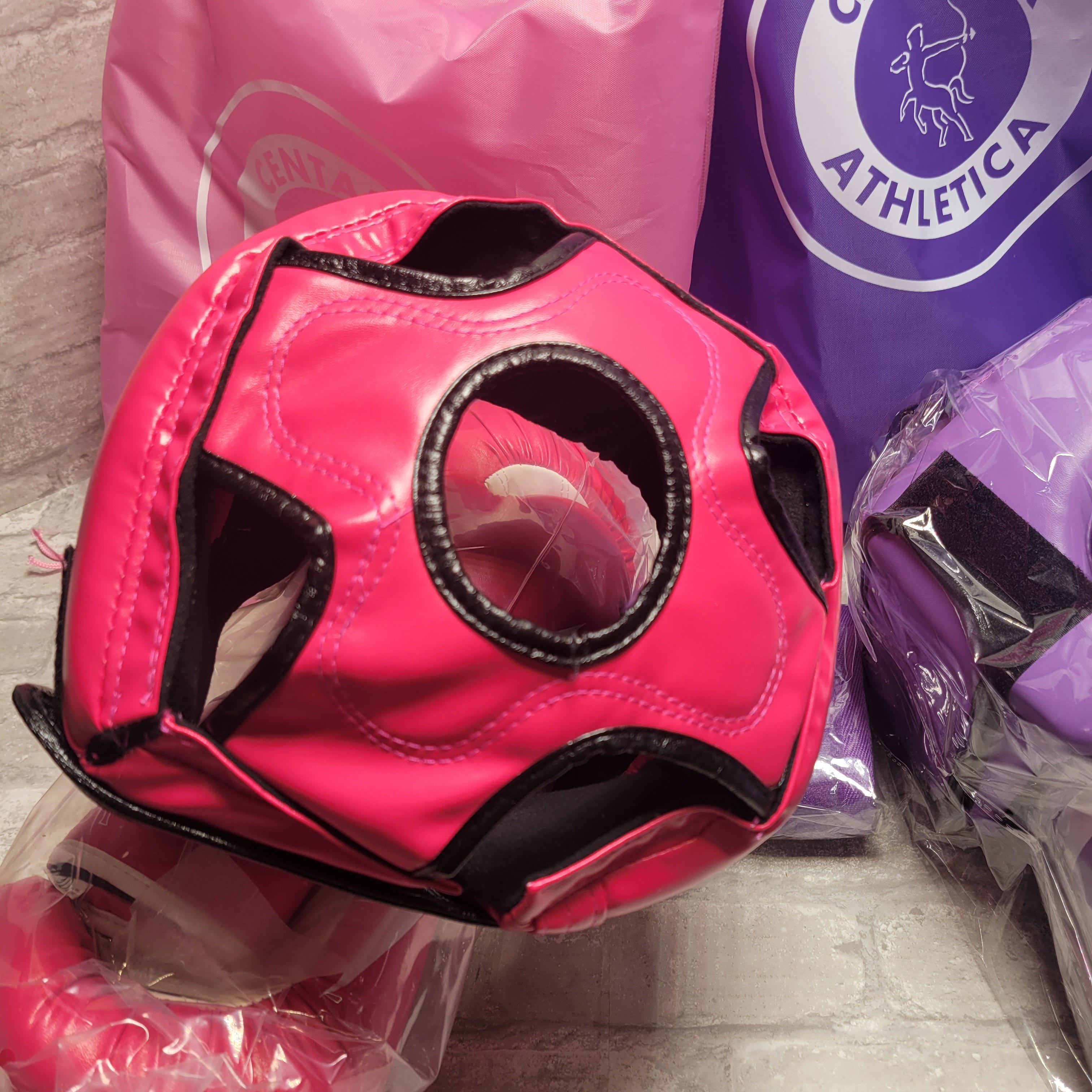 Centaur Athletica's Boxing Gloves (2 Pairs) Set, Boxing Headgear (2 Se