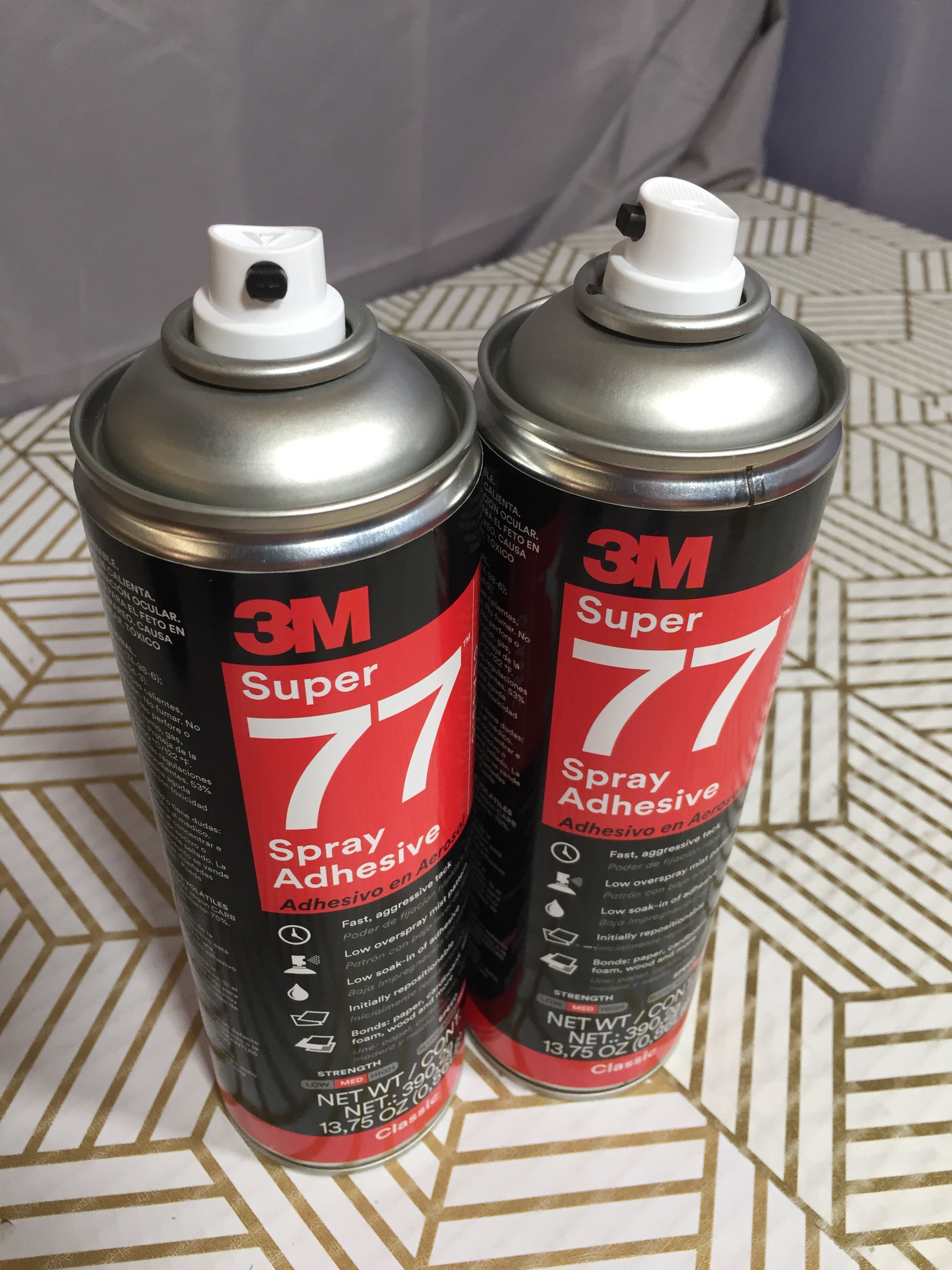 3M SUPER 77 Spray Adhesive Classic | 2 CANS | **EXPIRED** (8201332130030)