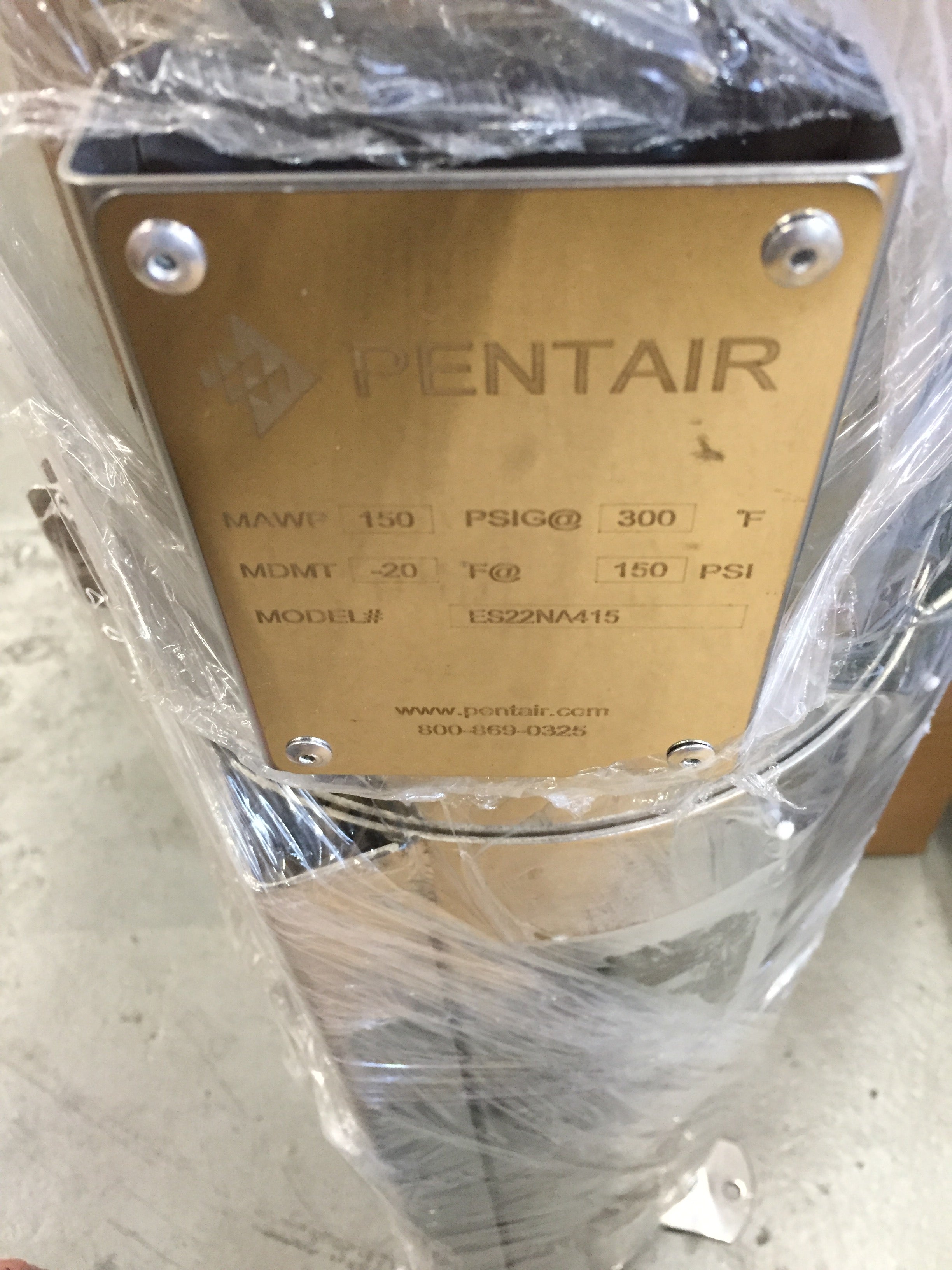 Pentair ES22NA415 Stainless Steel Bag Housing Filter 150PSI *NO ORIGINAL BOX* (8191058280686)