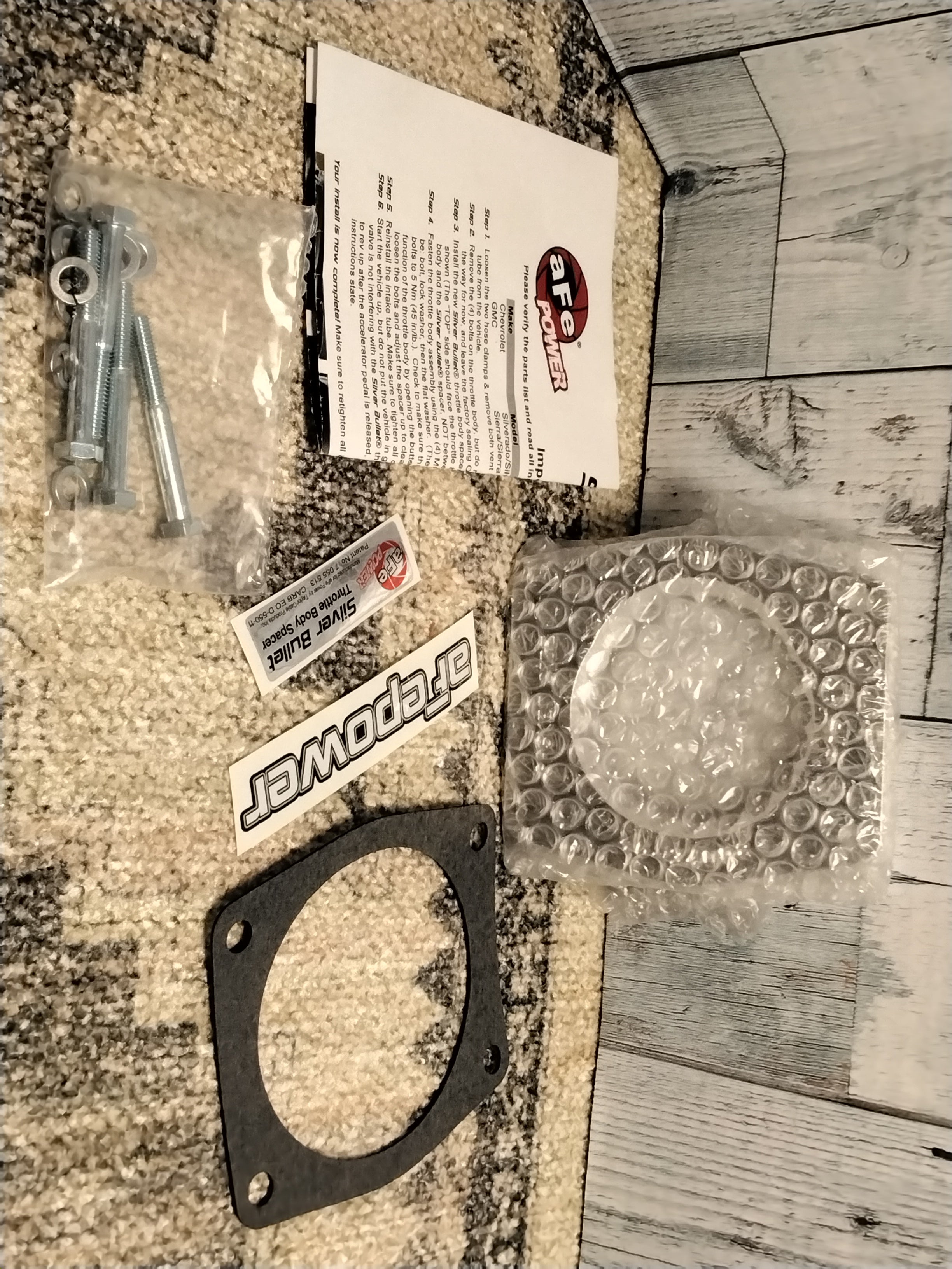 aFe Power Silver Bullet 46-34008 GM Throttle Body Spacer (7927700553966)