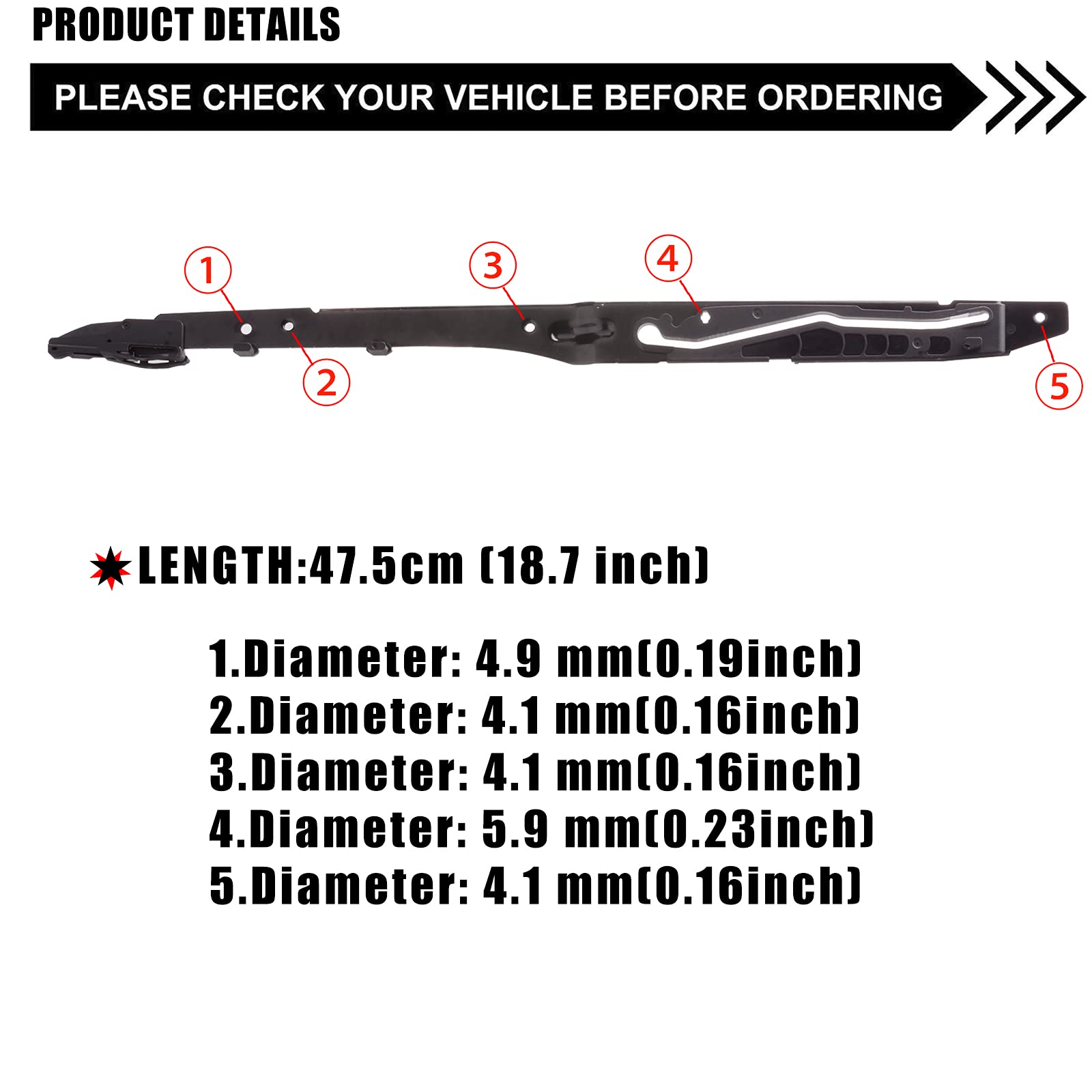 Sunroof Track Guide Rails Compatible Ford 2015-2020 / 2017-2019 (8108734972142)