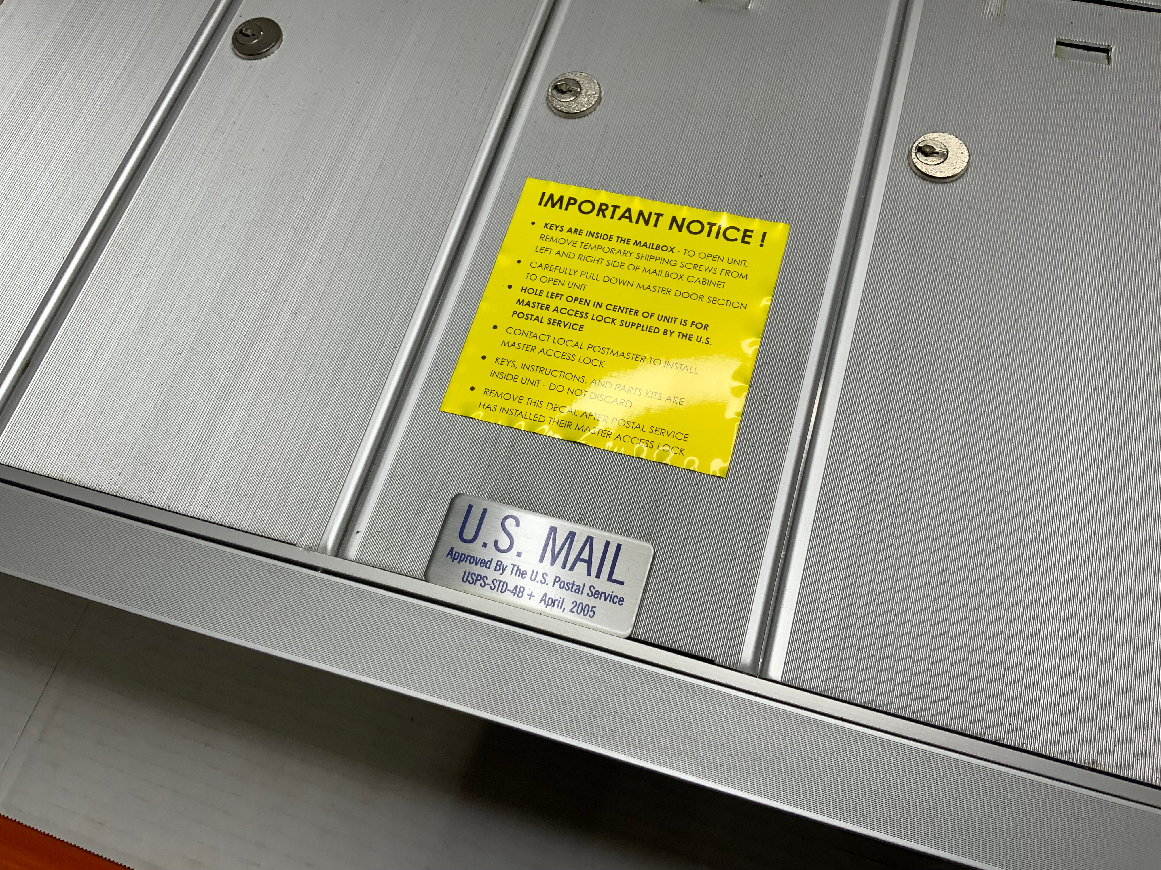 AF Florence Vertical Recessed Mount 5 Door Mailbox (12505HA) (8189490135278)