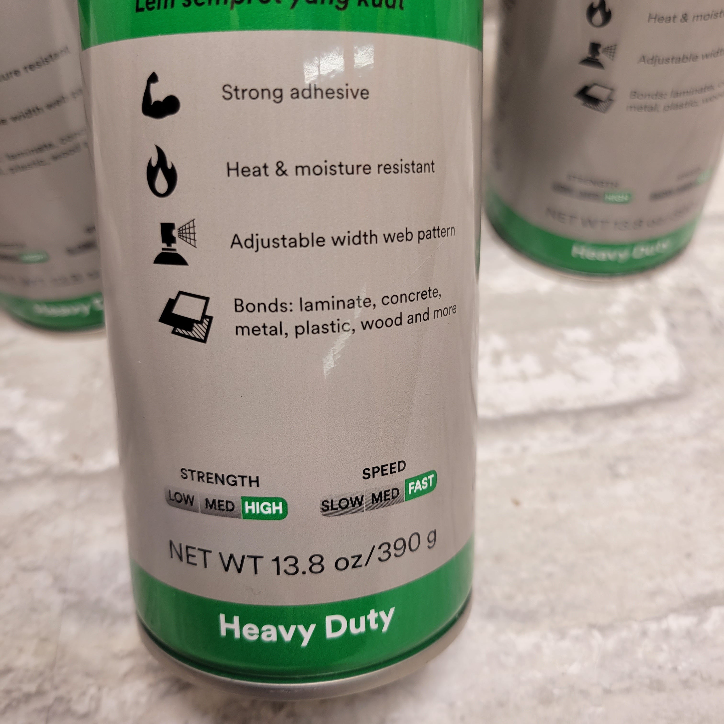 3M Heavy Duty 20 Spray Adhesive Clear, Net Weight 13.75 oz, 3 Pk (8150489694446)