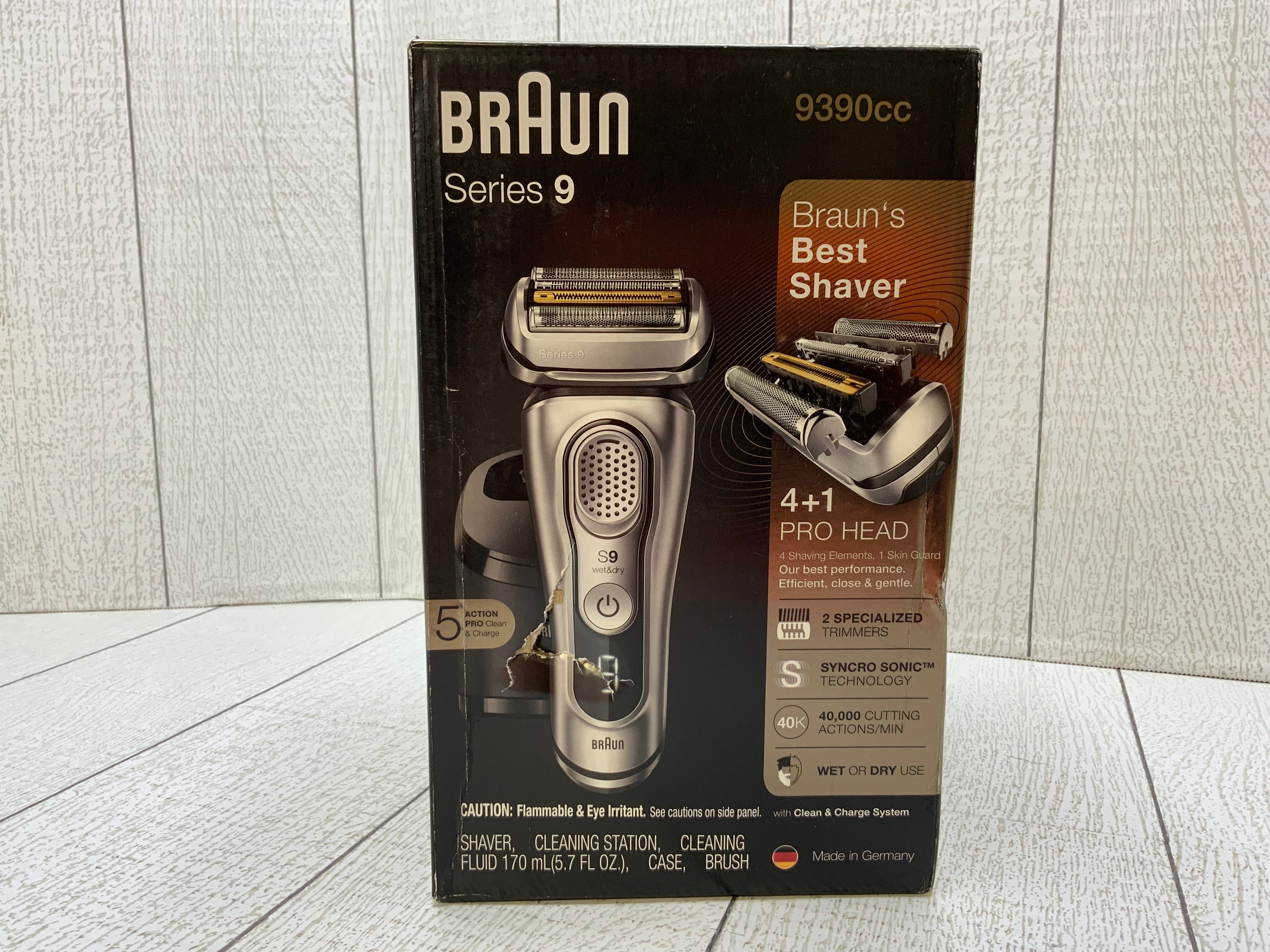 Braun Electric Razor for Men, Waterproof Foil Shaver, Series 9 9390cc (7922908365038)