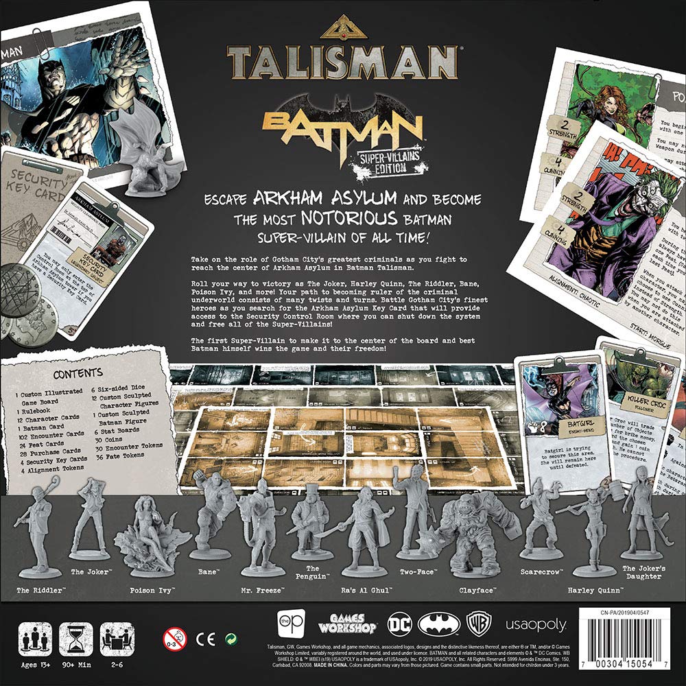 Talisman Batman Super-Villians Edition Competitive Board Game *SEALED* (7887136555246)