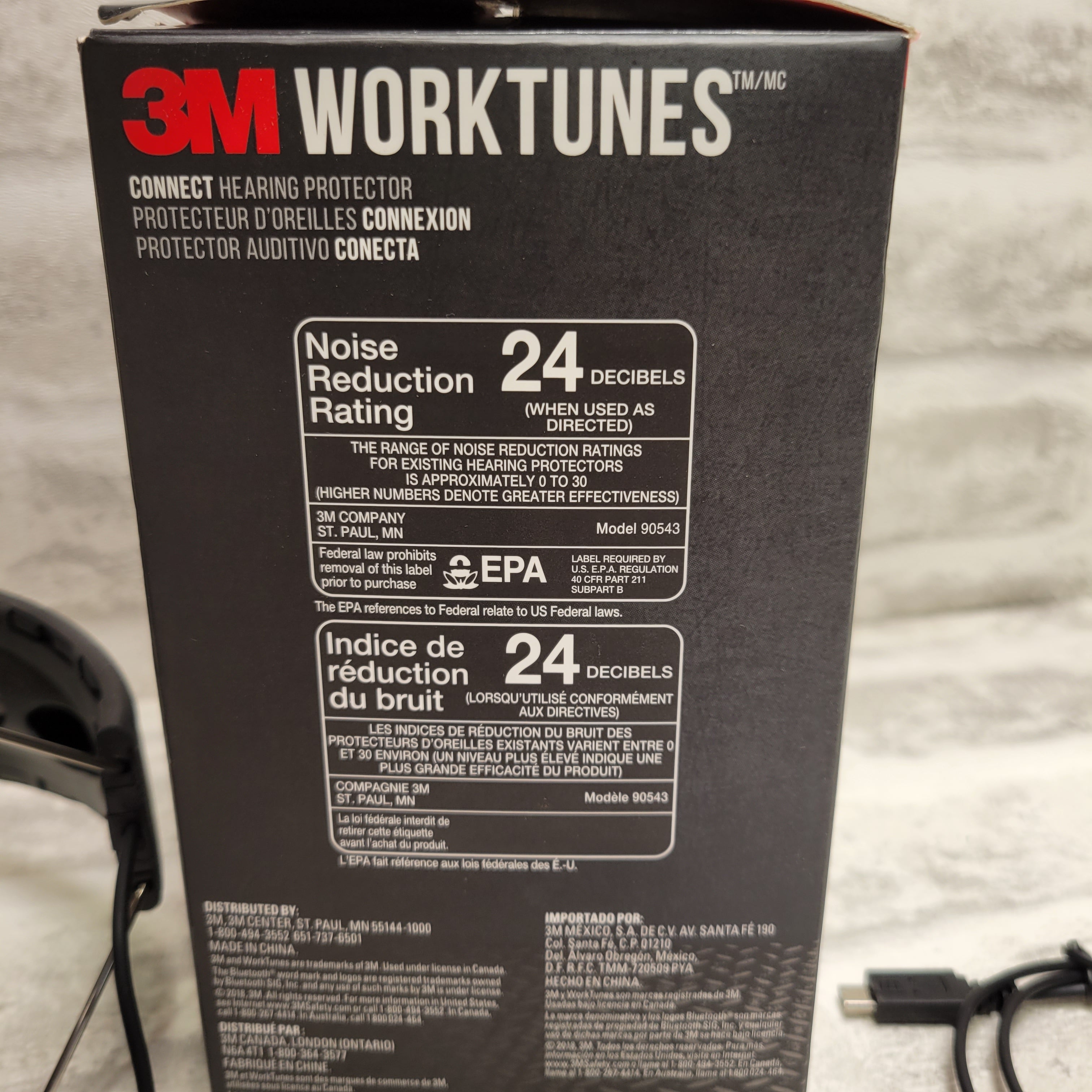 3M WorkTunes Connect Hearing Protector with Bluetooth Technology (7602385060078)