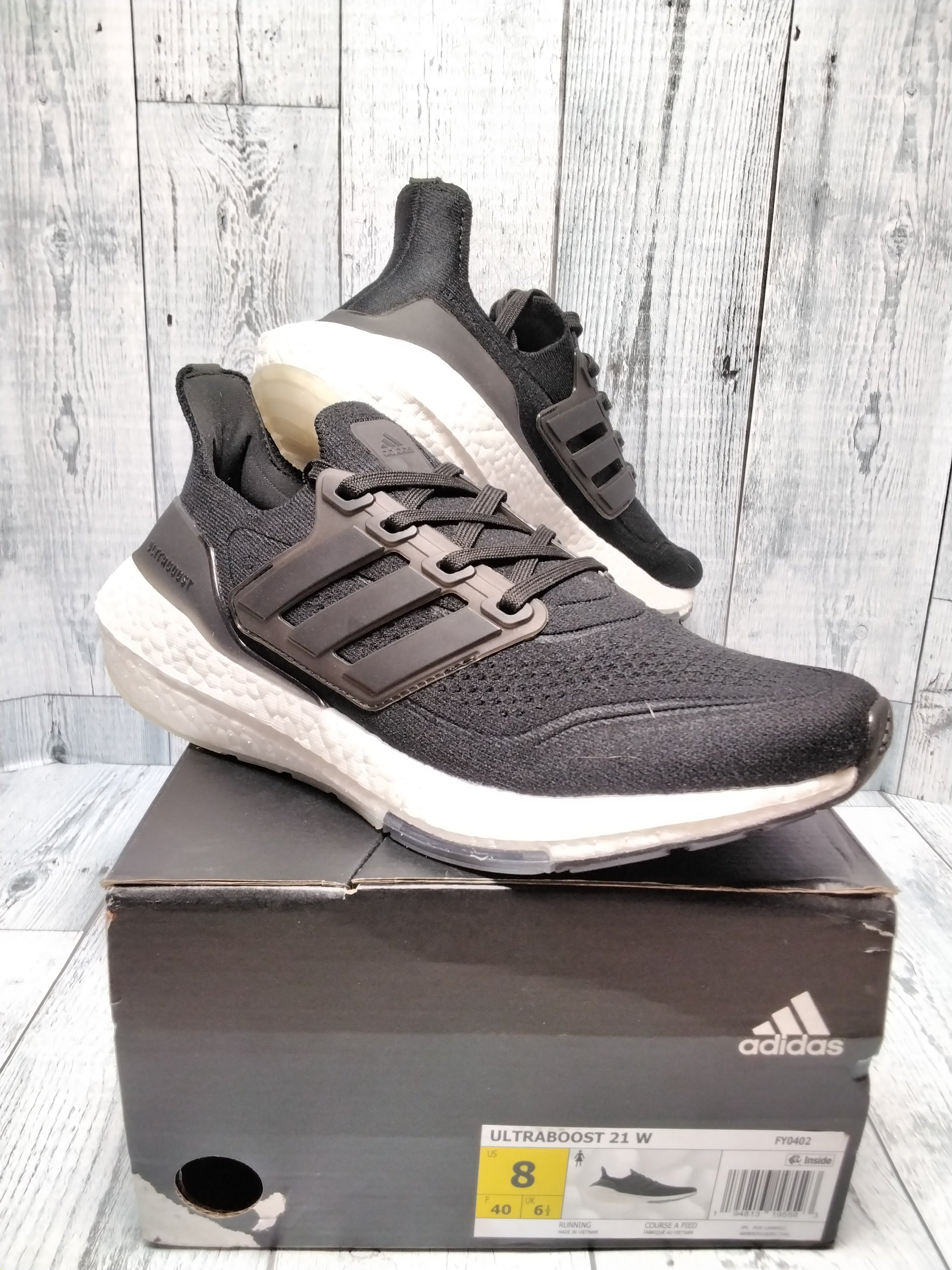 adidas Women's Ultraboost 21 Running Shoe Size 8 (7834469630190)