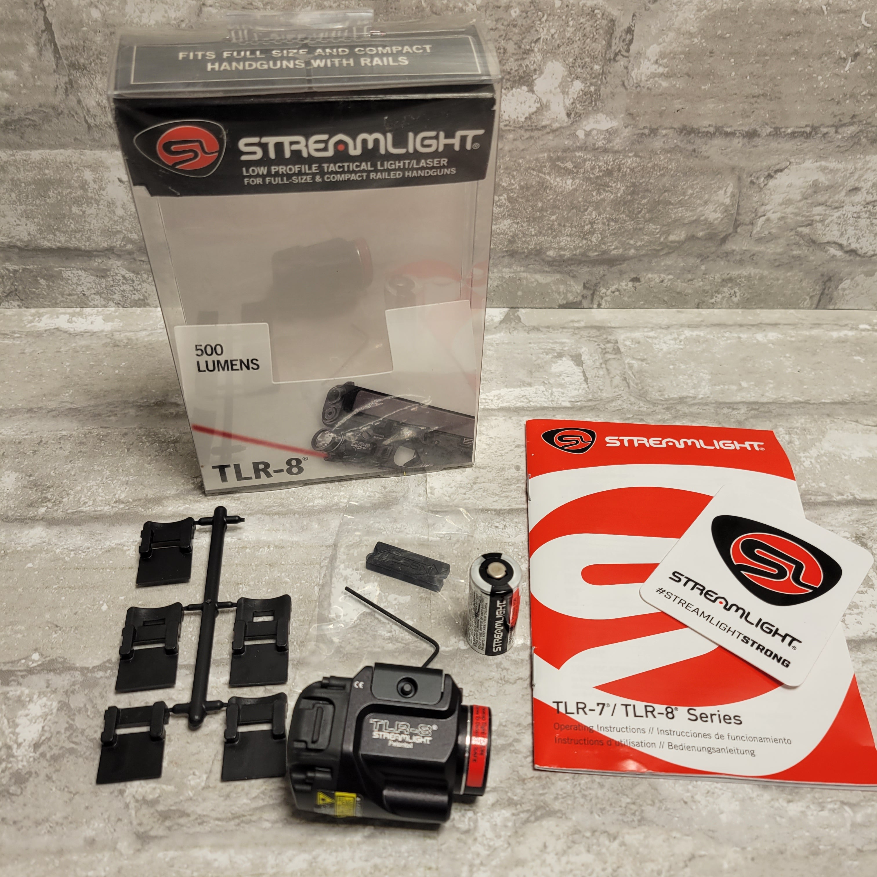 Streamlight TLR-8 Rail Mounted Tactical LED Weapon Light w/ RedLaser (8032898547950)