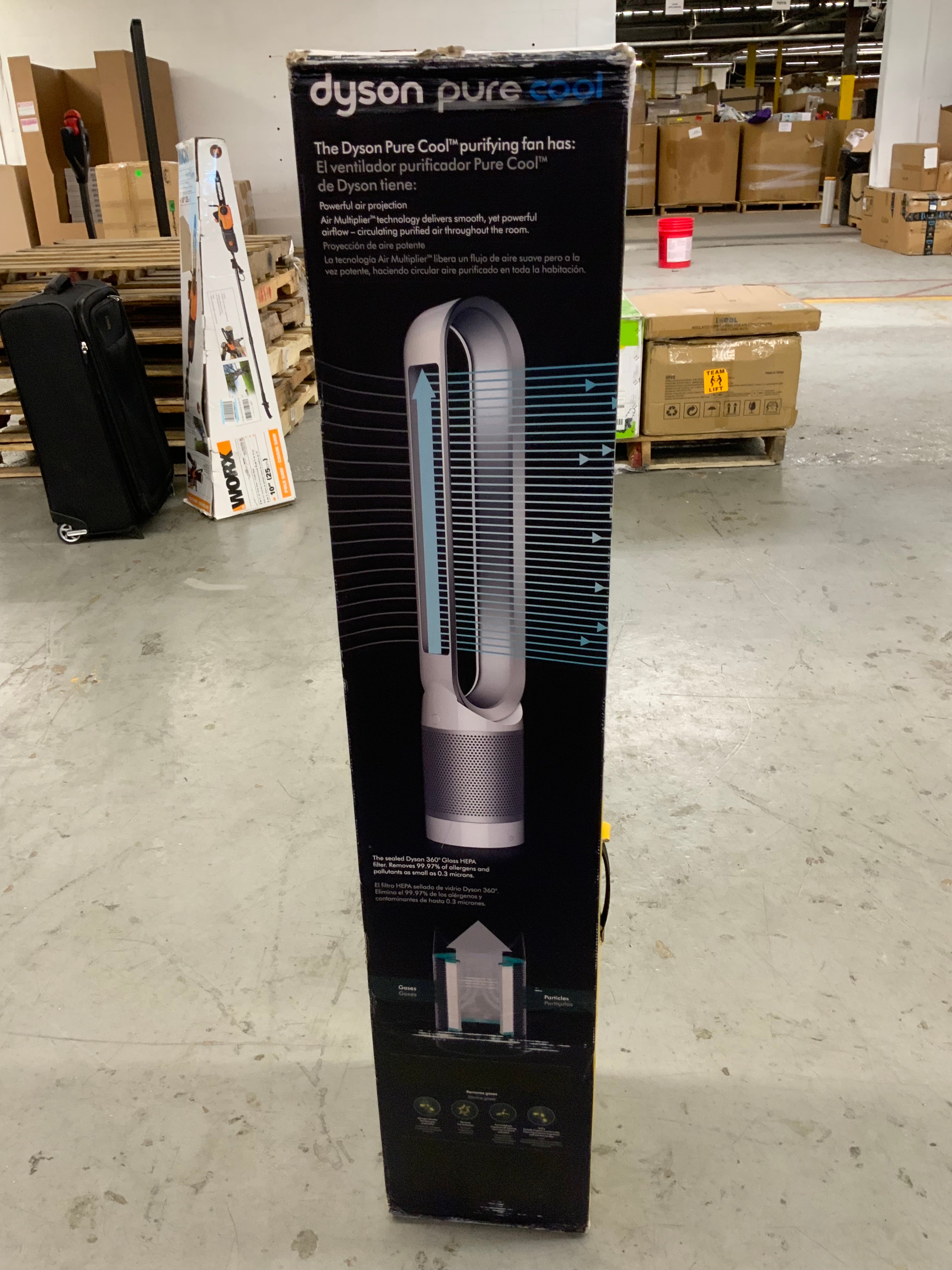 Dyson Pure Cool Purifying Fan TP01 - Tower, White/Silver (8073528606958)