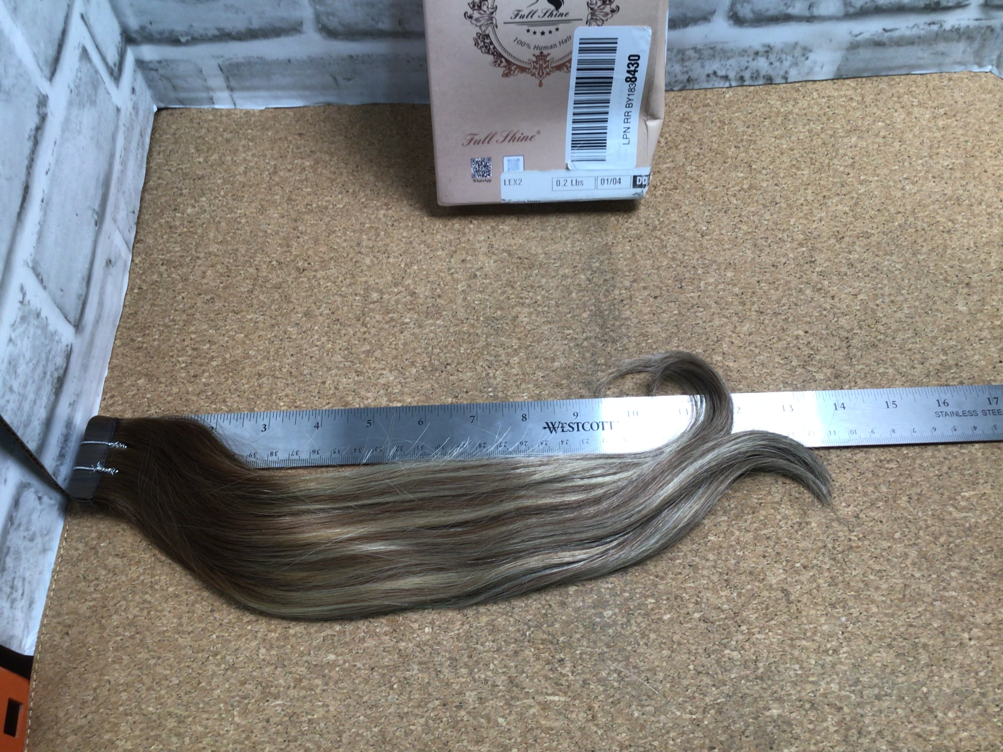Full Shine And Jiameisi Remi 14 Inch Tape in Hair Extensions 100% Human Hair (7936163381486)