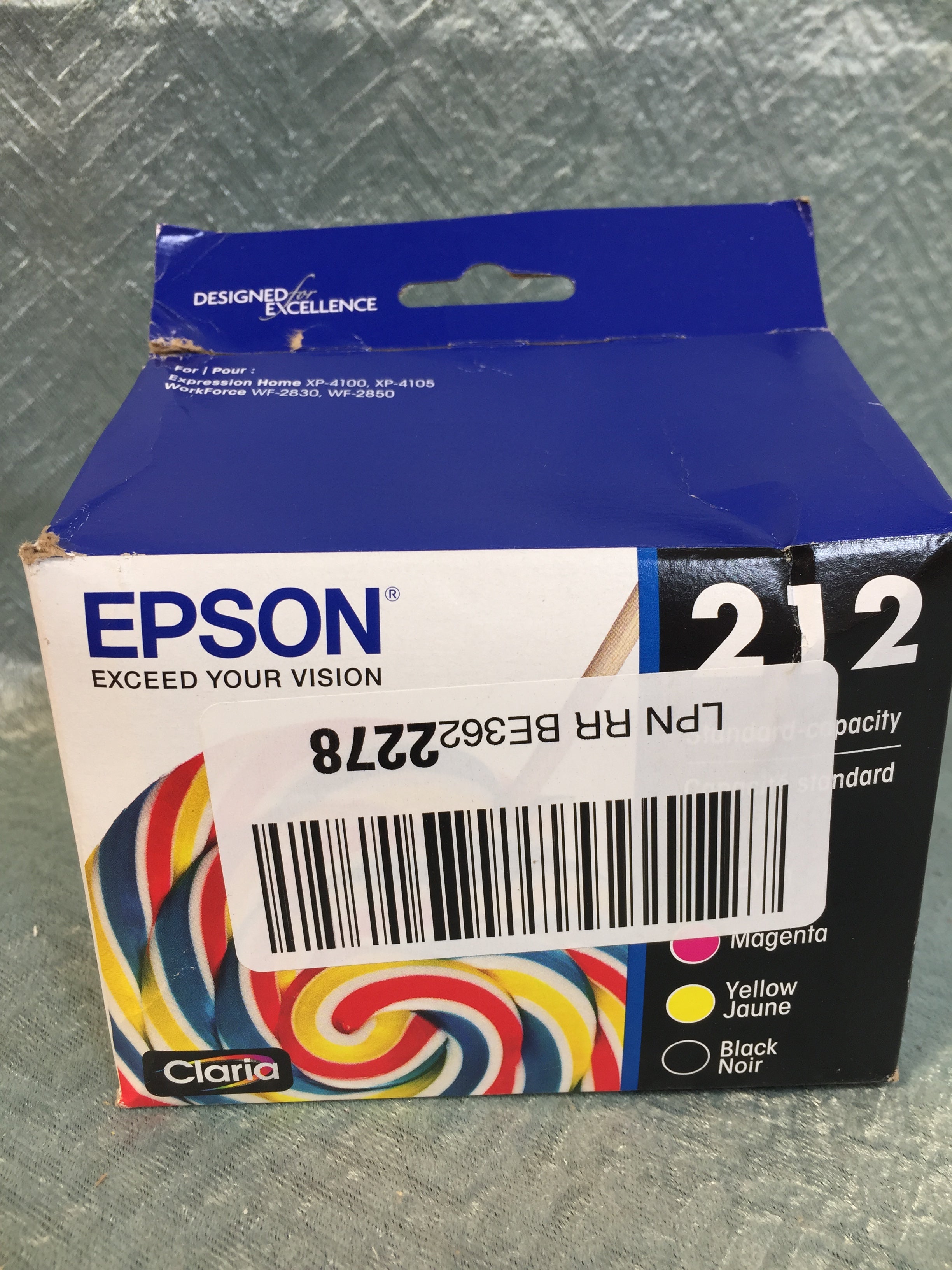 EPSON T212 Claria -Ink Standard Capacity Black & Color Combo Pack (T212120-BCS) (7583460851950)