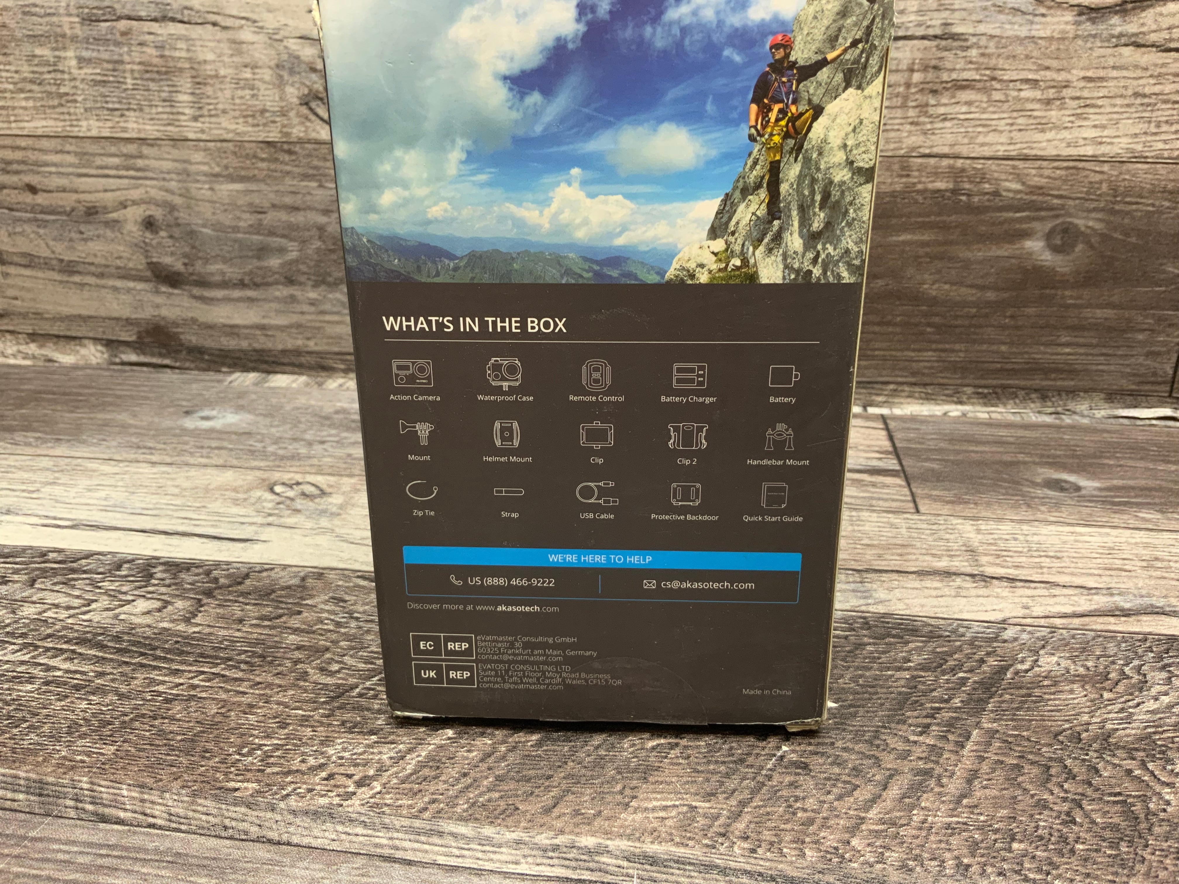 AKASO Brave 4 4K 20MP WiFi Action Camera Ultra HD with EIS 30m Waterproof Camera (8074073932014)