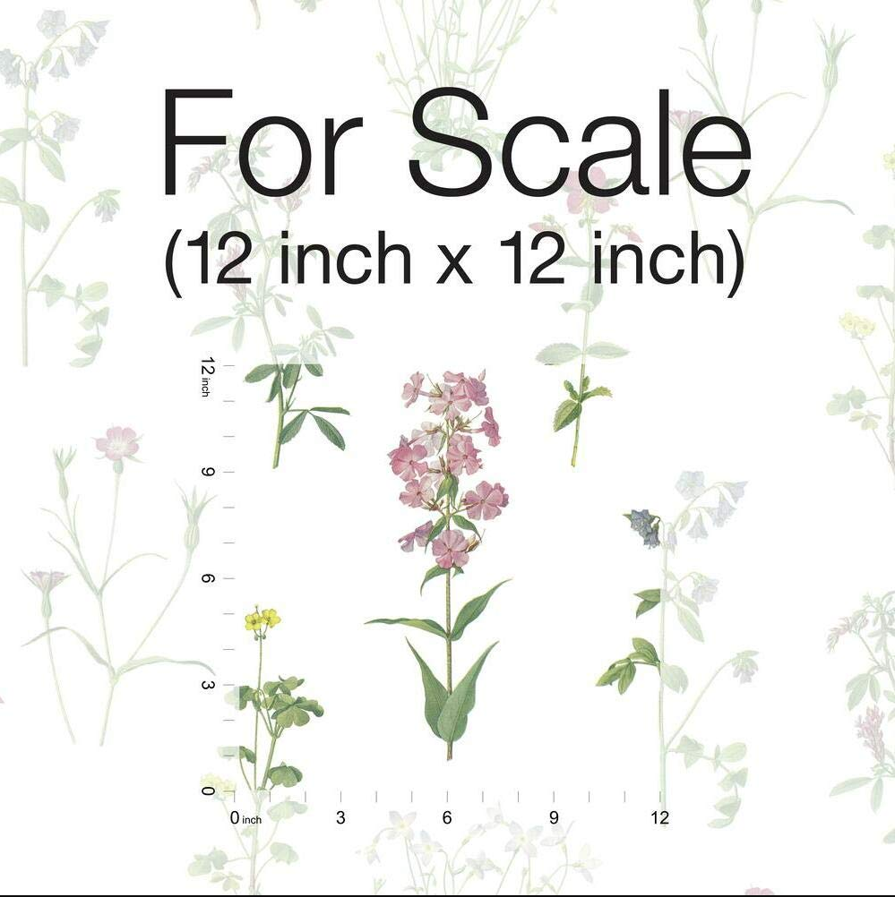 (LOT OF 2) RoomMates Botanical Print Green and Pink Peel and Stick Wallpaper (7345126113518)