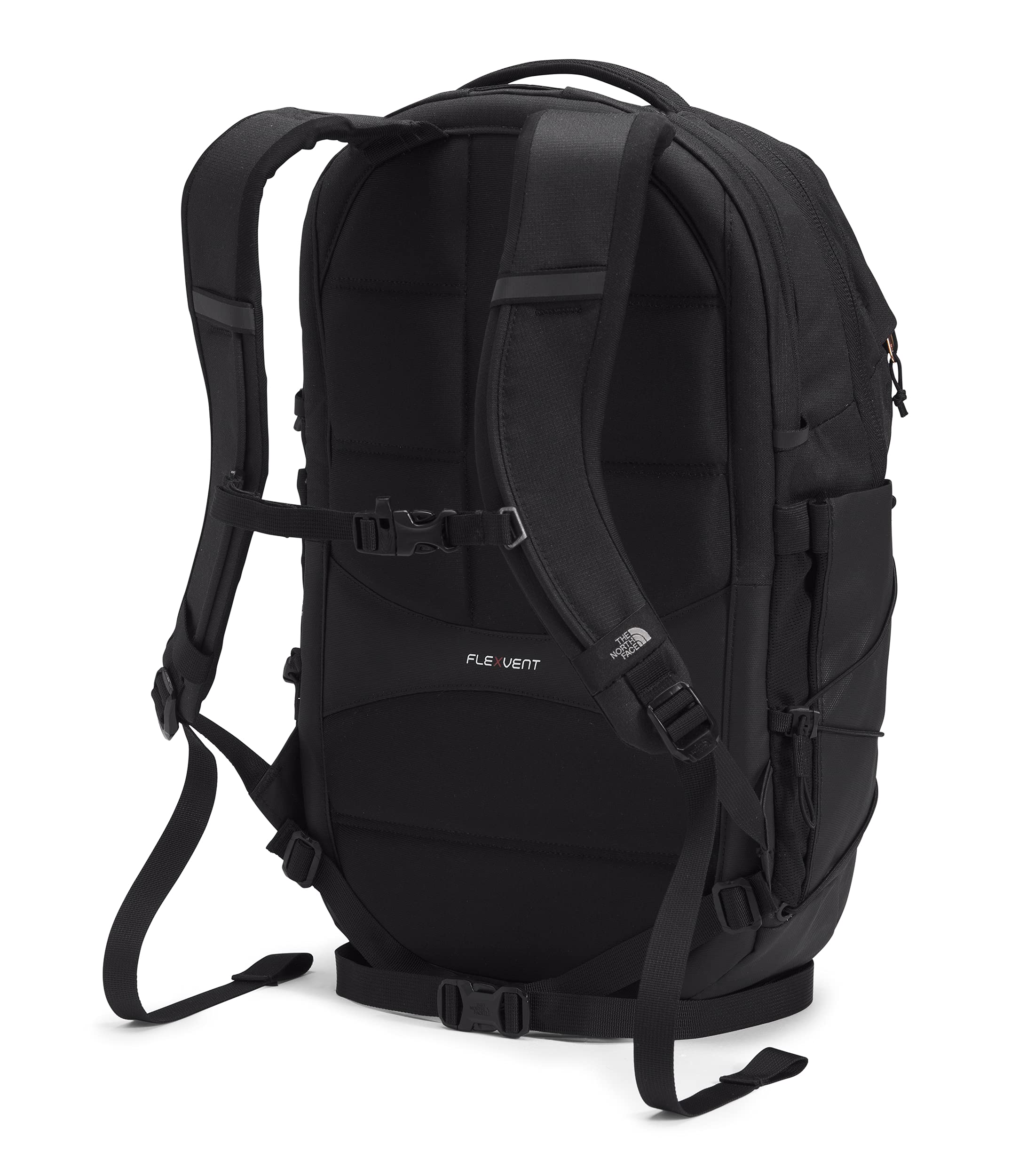 The North Face Women's Borealis School Laptop Backpack, TNF Black Heather/Burnt Coral Metallic, One Size (7834452590830)