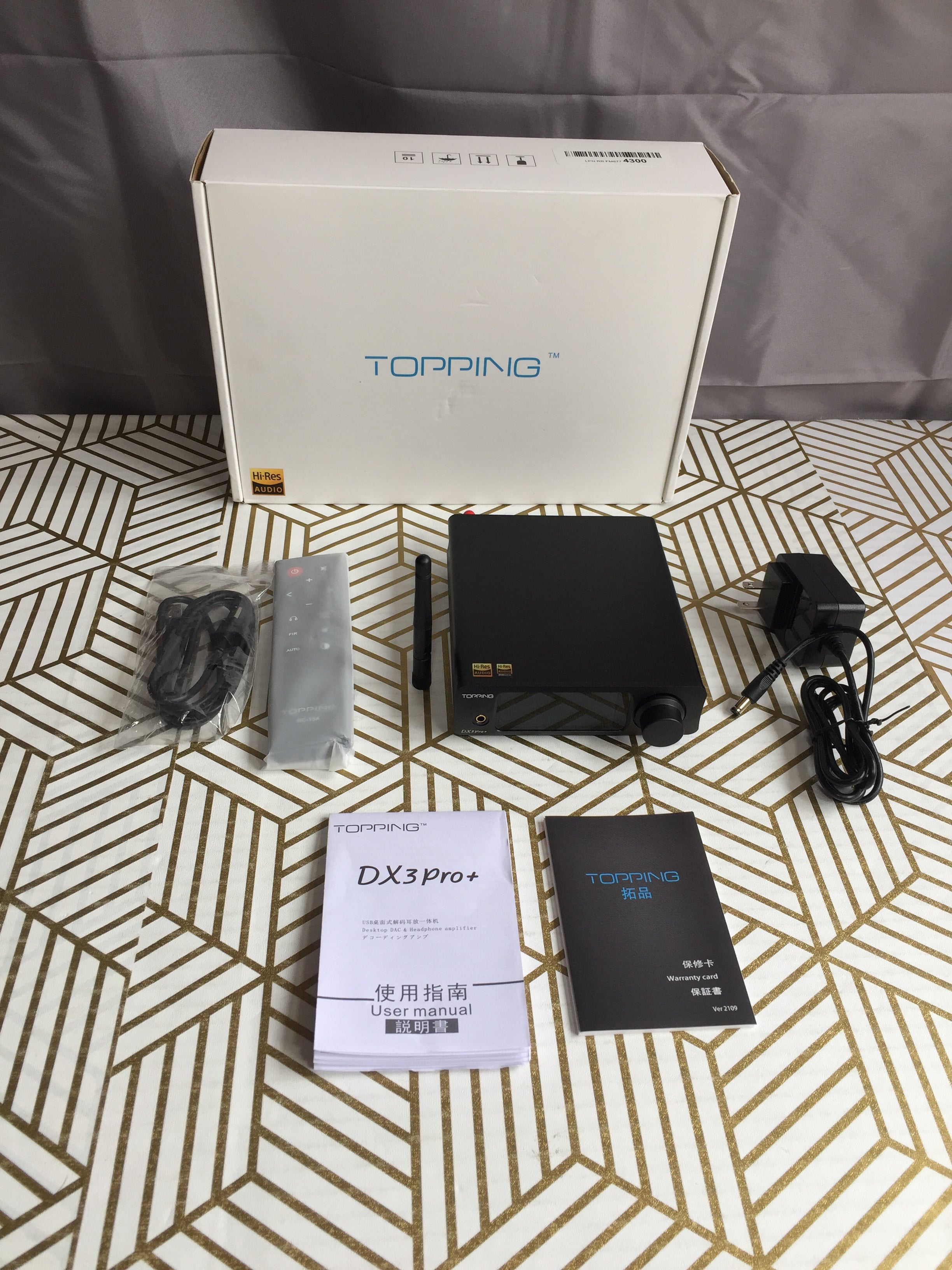 Topping DX3 Pro+ ES9038Q2M Bluetooth Audio Decoder Headphone Amplifier (8045978910958)