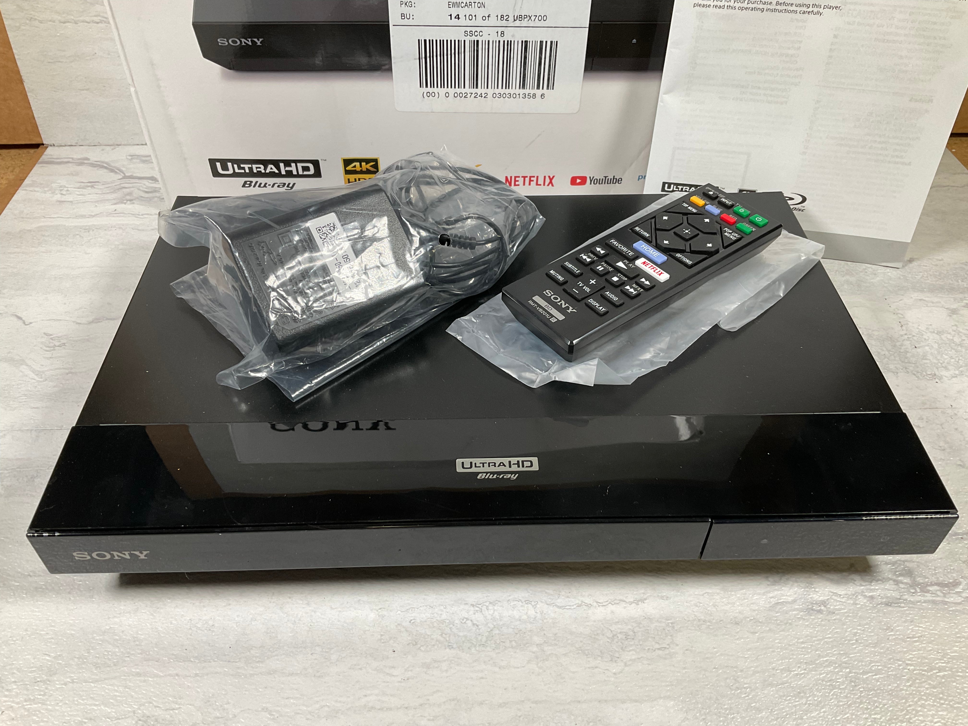 Sony UBP-X700 4K Ultra HD Home Theater Streaming Blu-Ray Player (6961679138999)