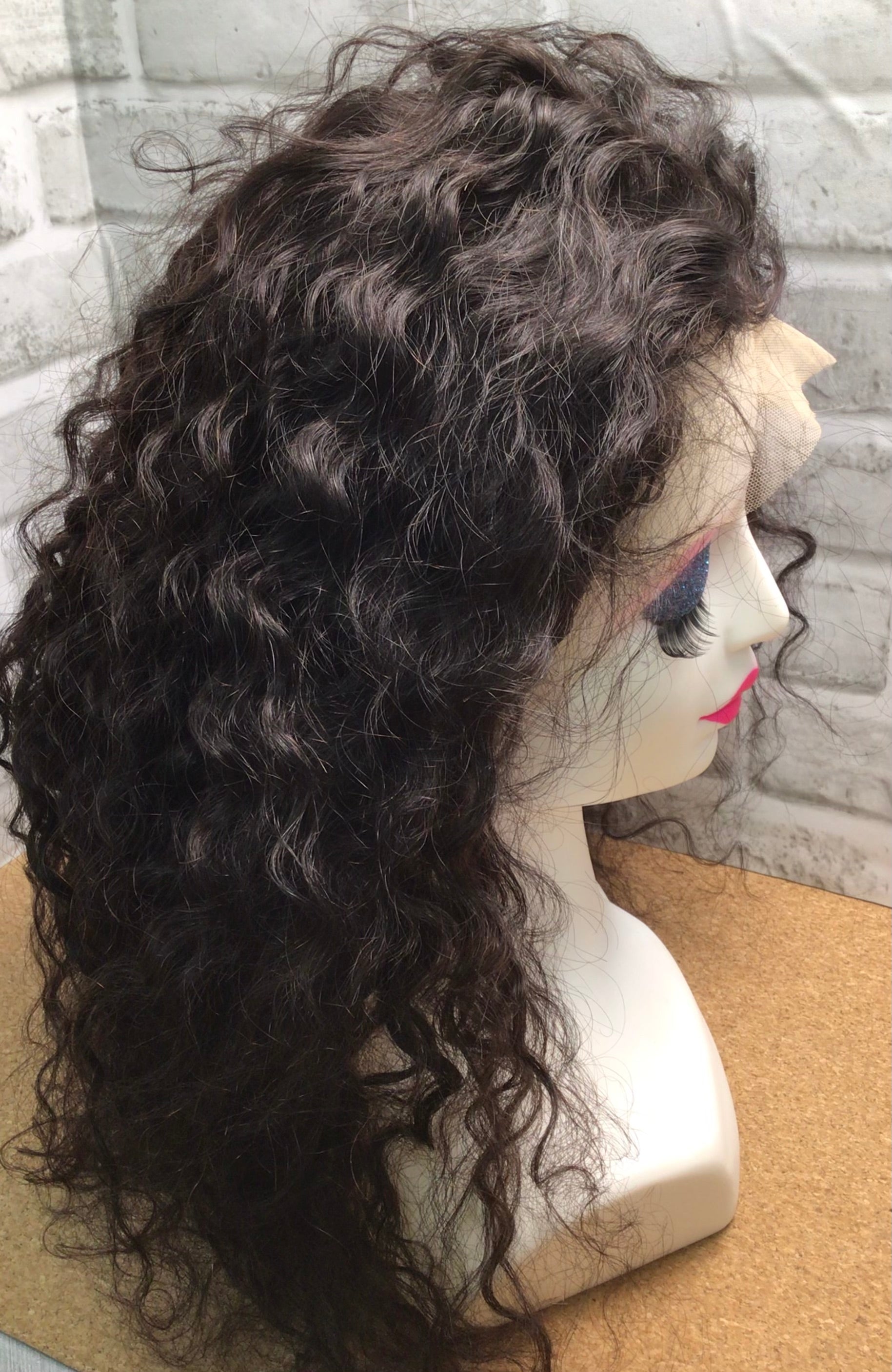 Water Wave  Brazilin 100% Human Hair Wig, (7897468862702)