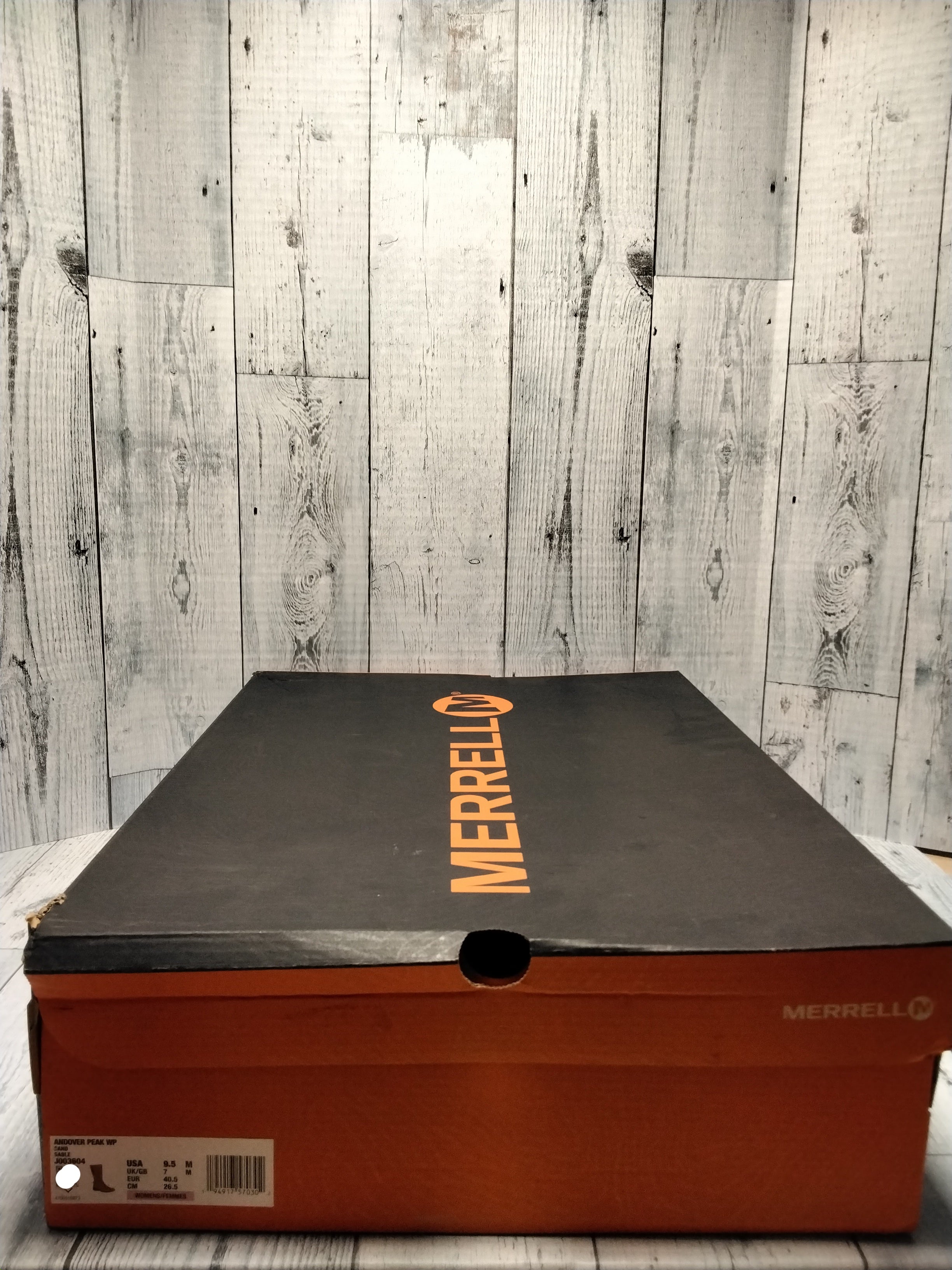 Merrell Andover Peak Waterproof Women's Boots, Sand, Size 9.5 (7781267210478)