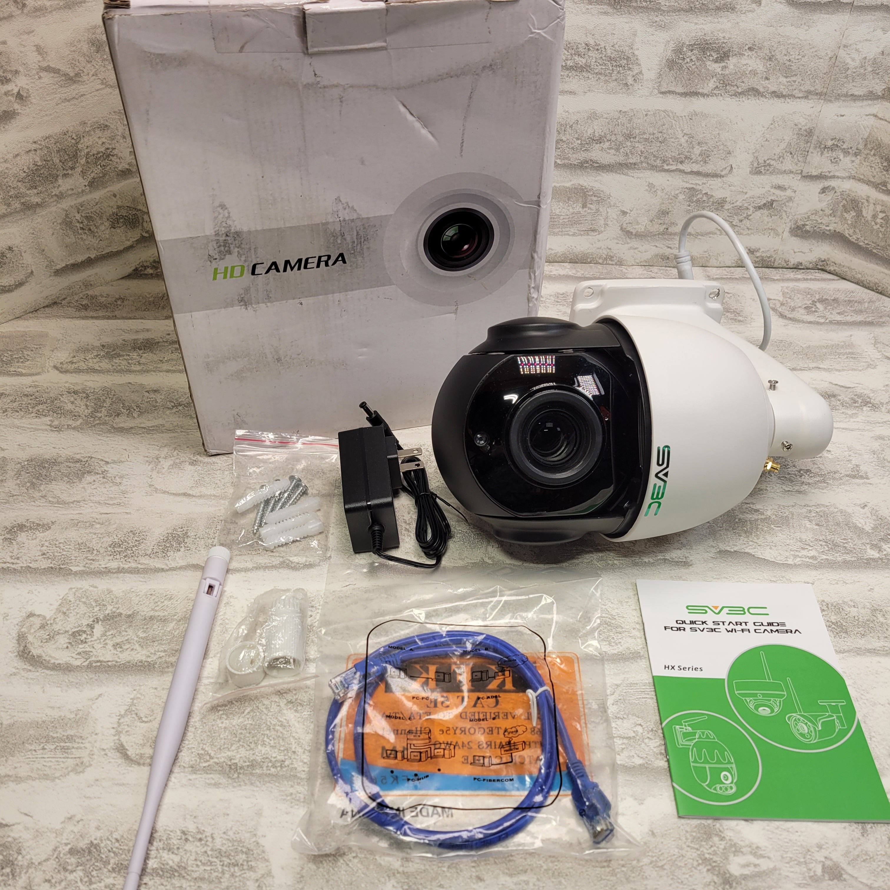 WiFi Security Camera Outdoor, SV3C 1080P Pan Tilt Night Vision, Two-Way Audio (7544739102958)