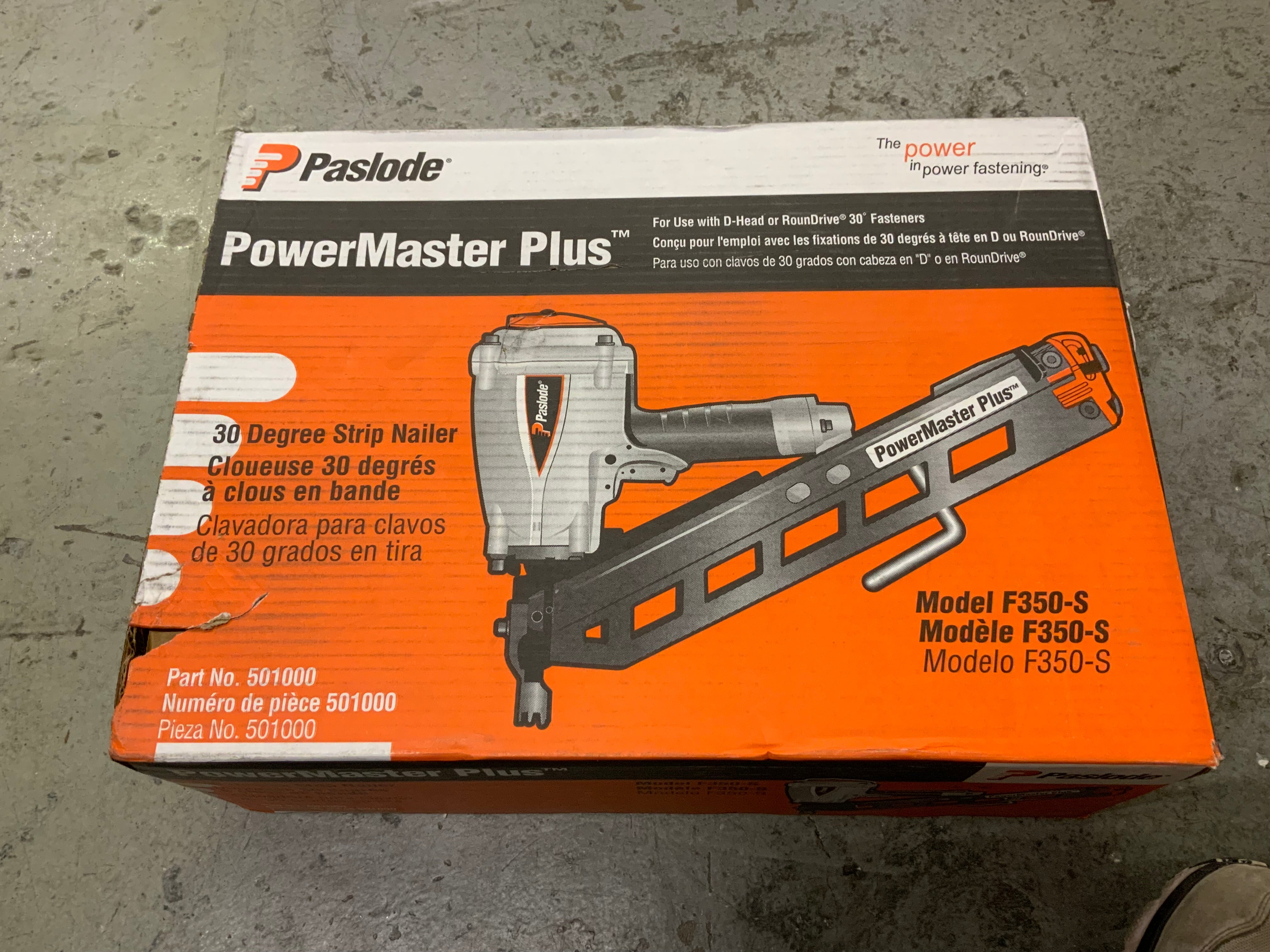 Paslode (F350S) Pneumatic Framing Nailer, 501000 PowerMaster **FOR PA