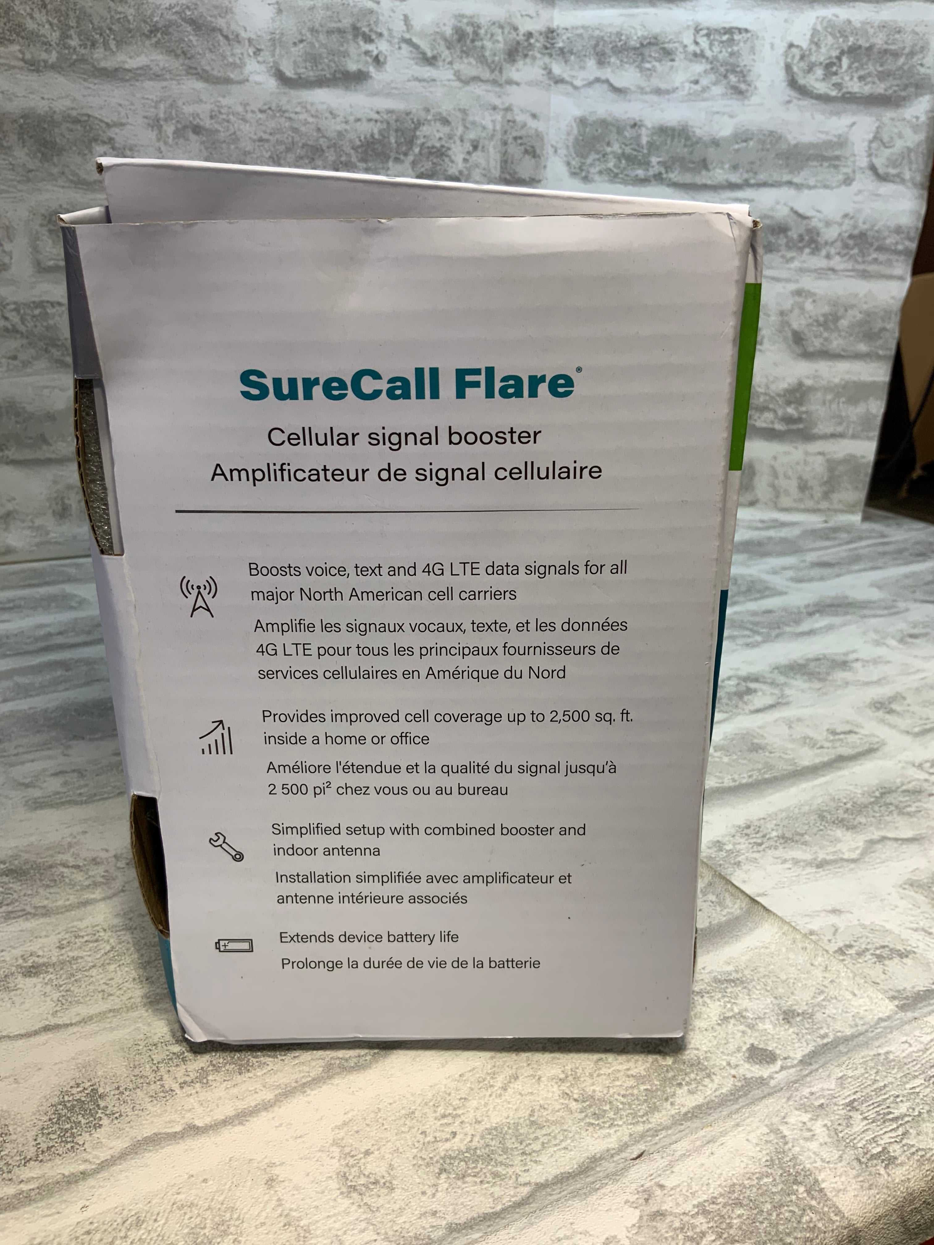 SureCall Flare Cell Signal Booster for Home up to 2500 sq ft (7568753623278)