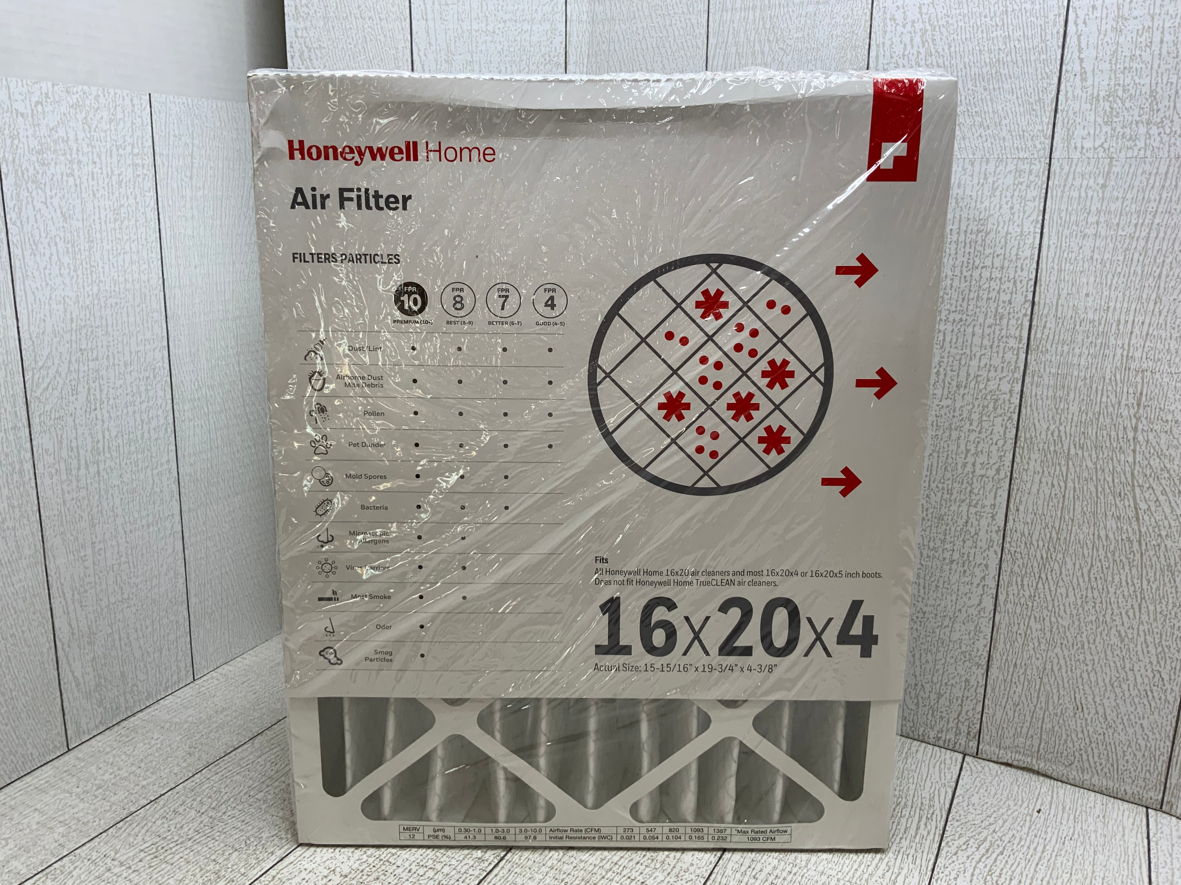 Honeywell Home 20x25x4 MERV 12, AC Furnace Air Filter, 3 PACK (8044550324462)