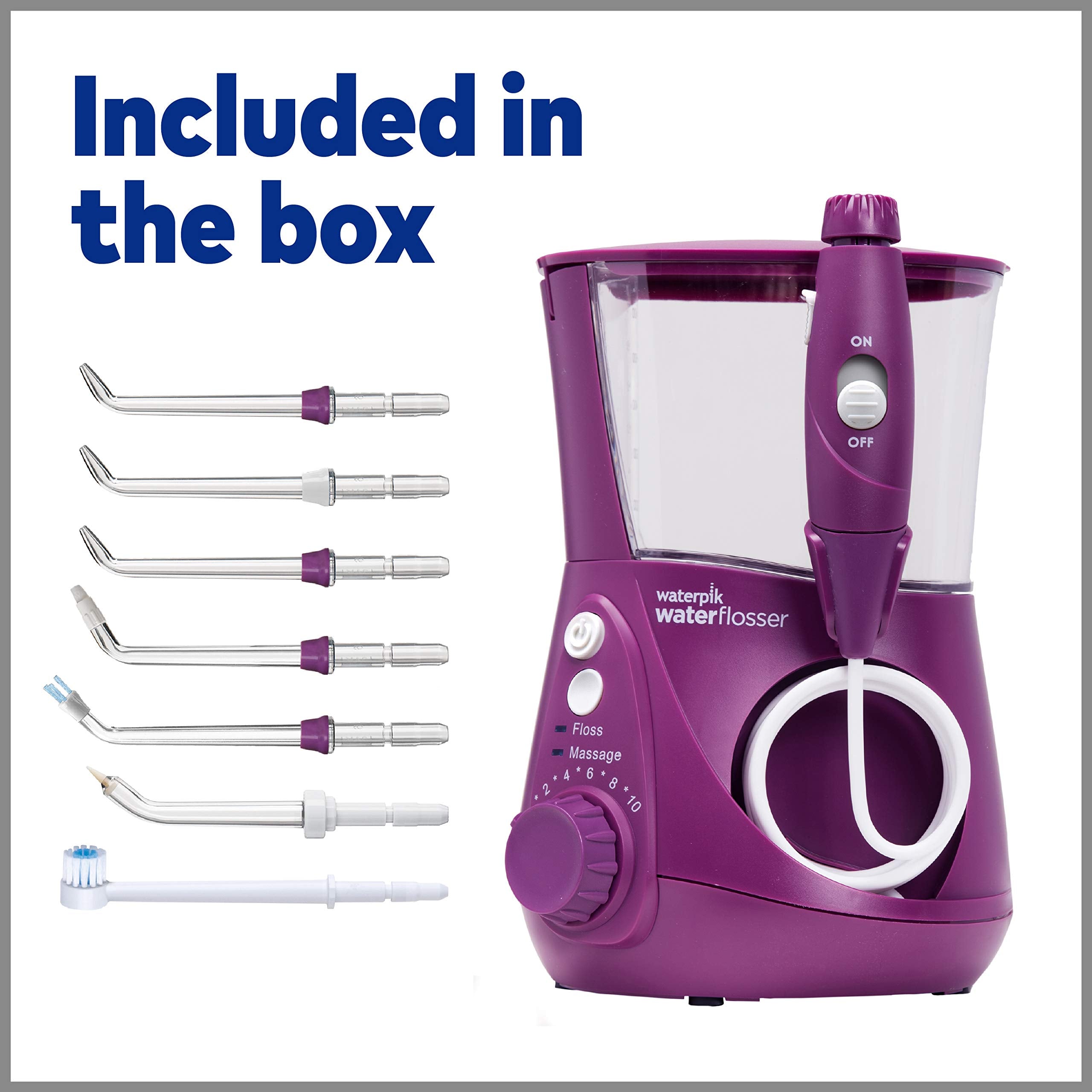 *SEALED* Waterpik WP-665 Water Flosser Electric Dental, Aquarius, Orchid (7704022384878)