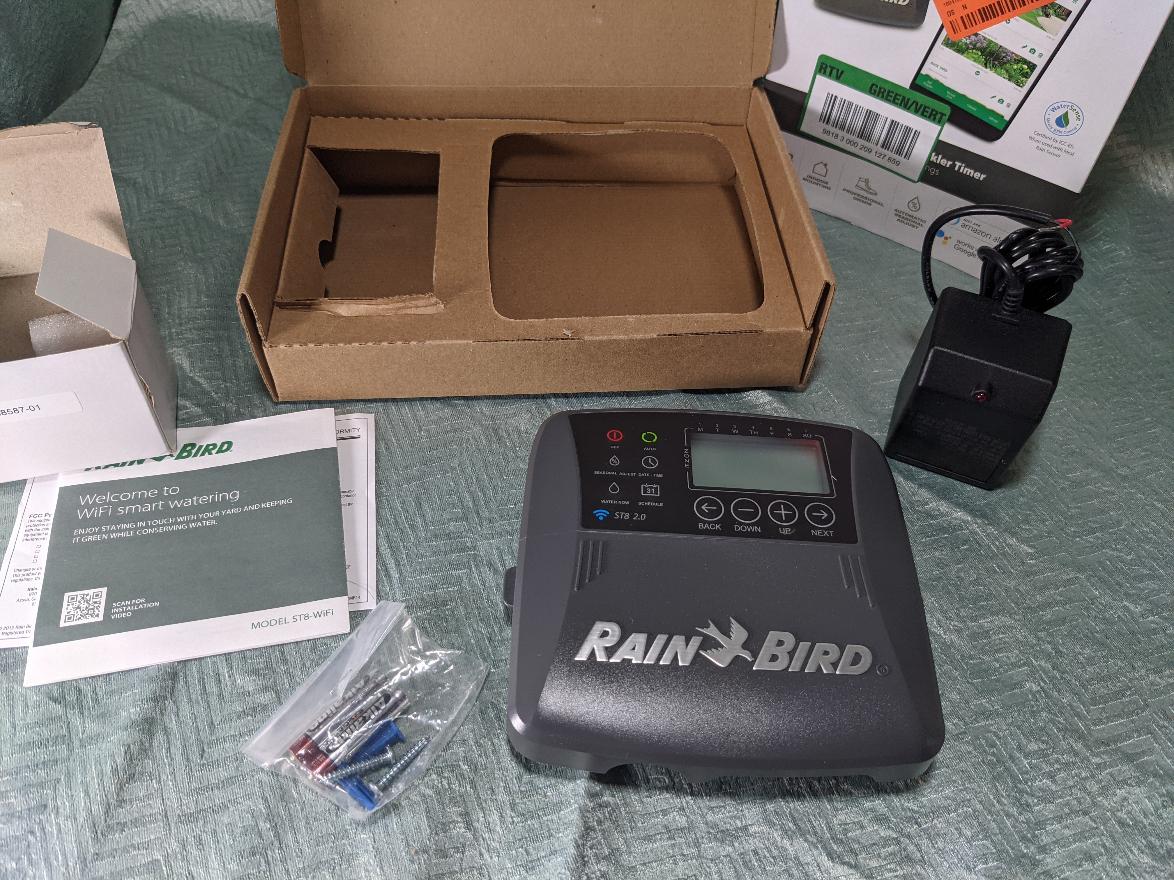 Rain Bird ST8I2.0 SmartIndoor WiFi Sprinkler/Irrigation System Timer/