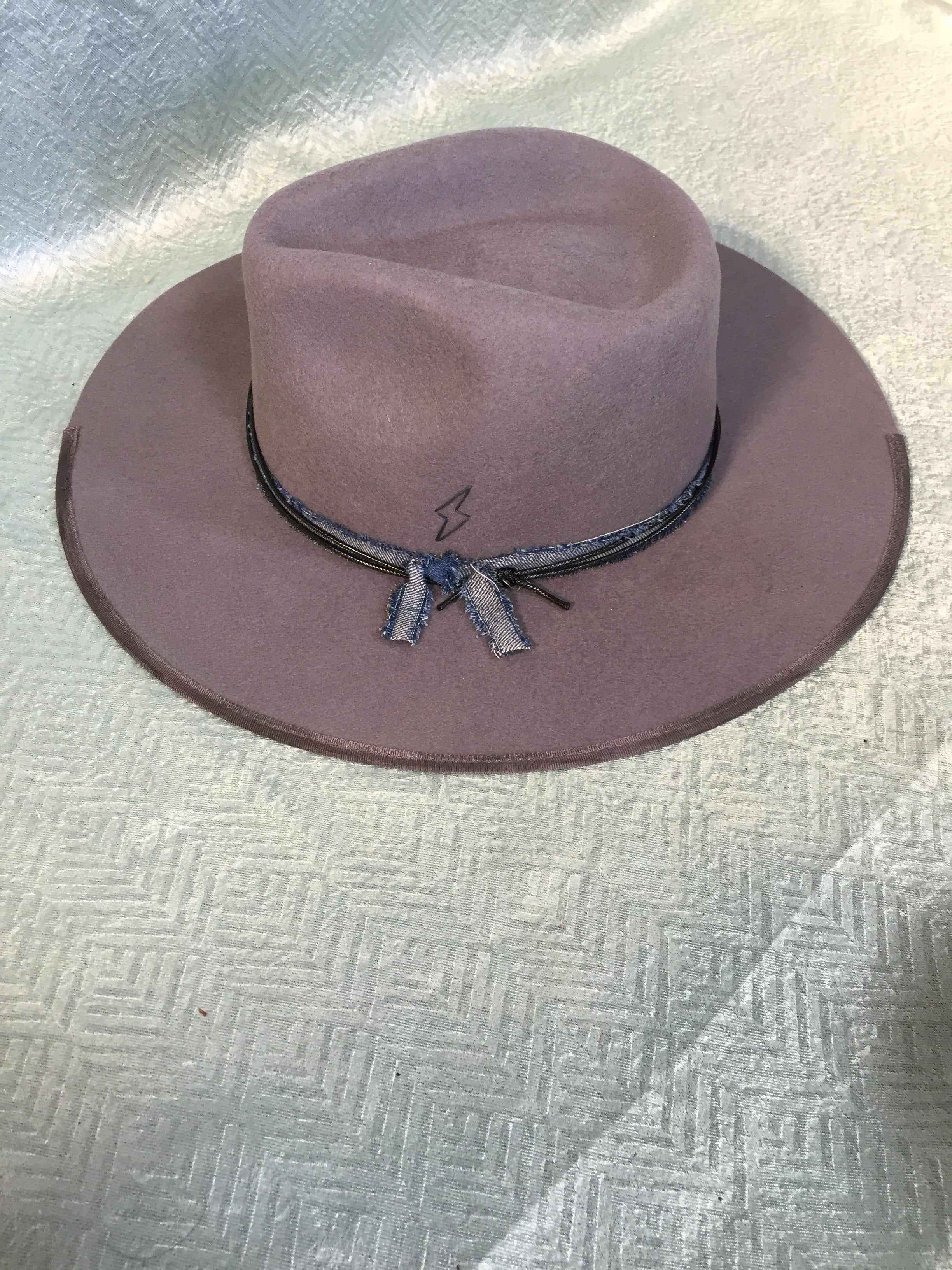 Vintage Distressed Fedora Hat for Men & Women in Cowboy Blue (7517421207790)