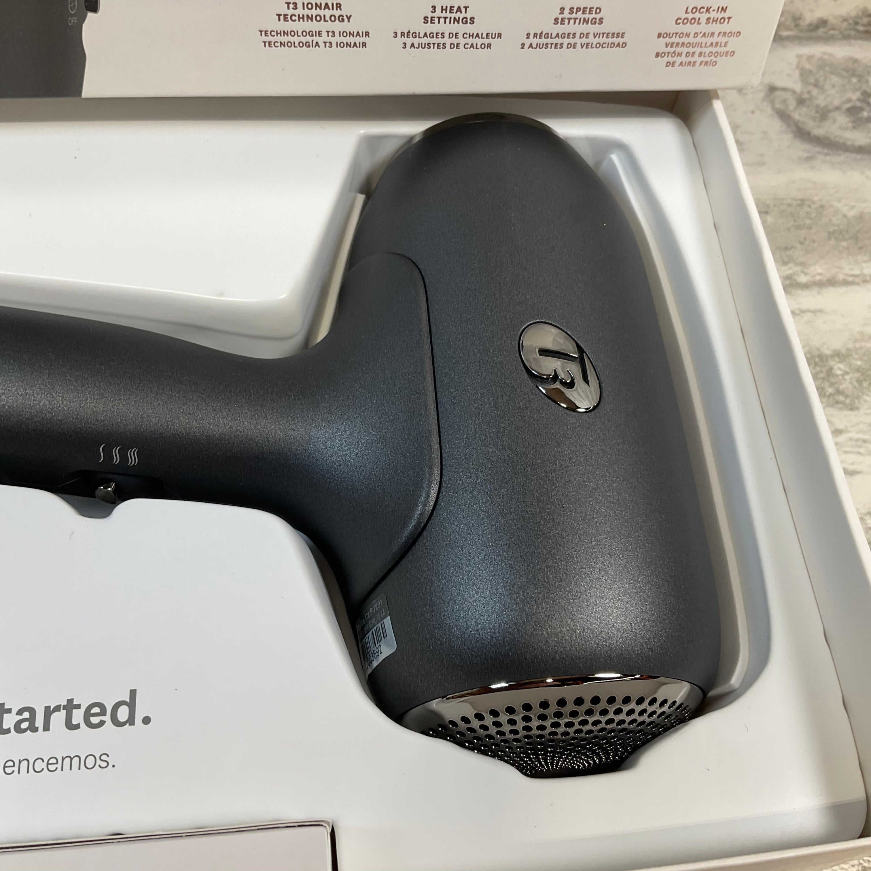 T3 Micro T3 Fit Ionic Compact Hair Dryer with IonAir Technology (7515633385710)