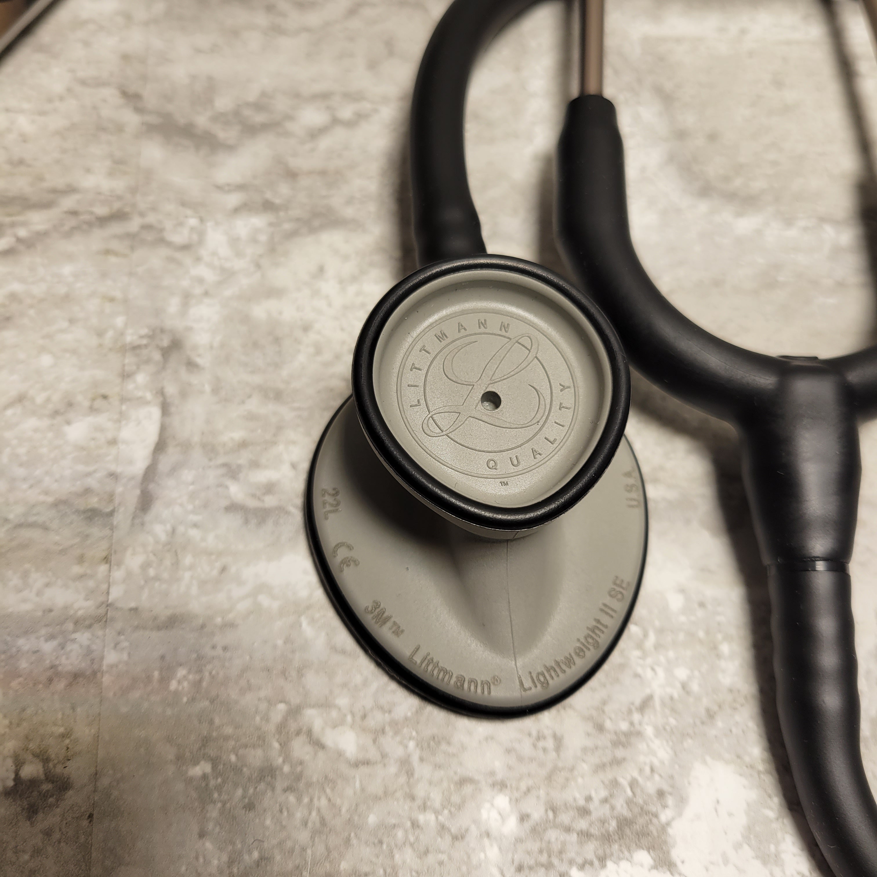 3M Littmann Lightweight II S.E. Stethoscope, Black Tube, 28 inch, 2450 (8037883445486)