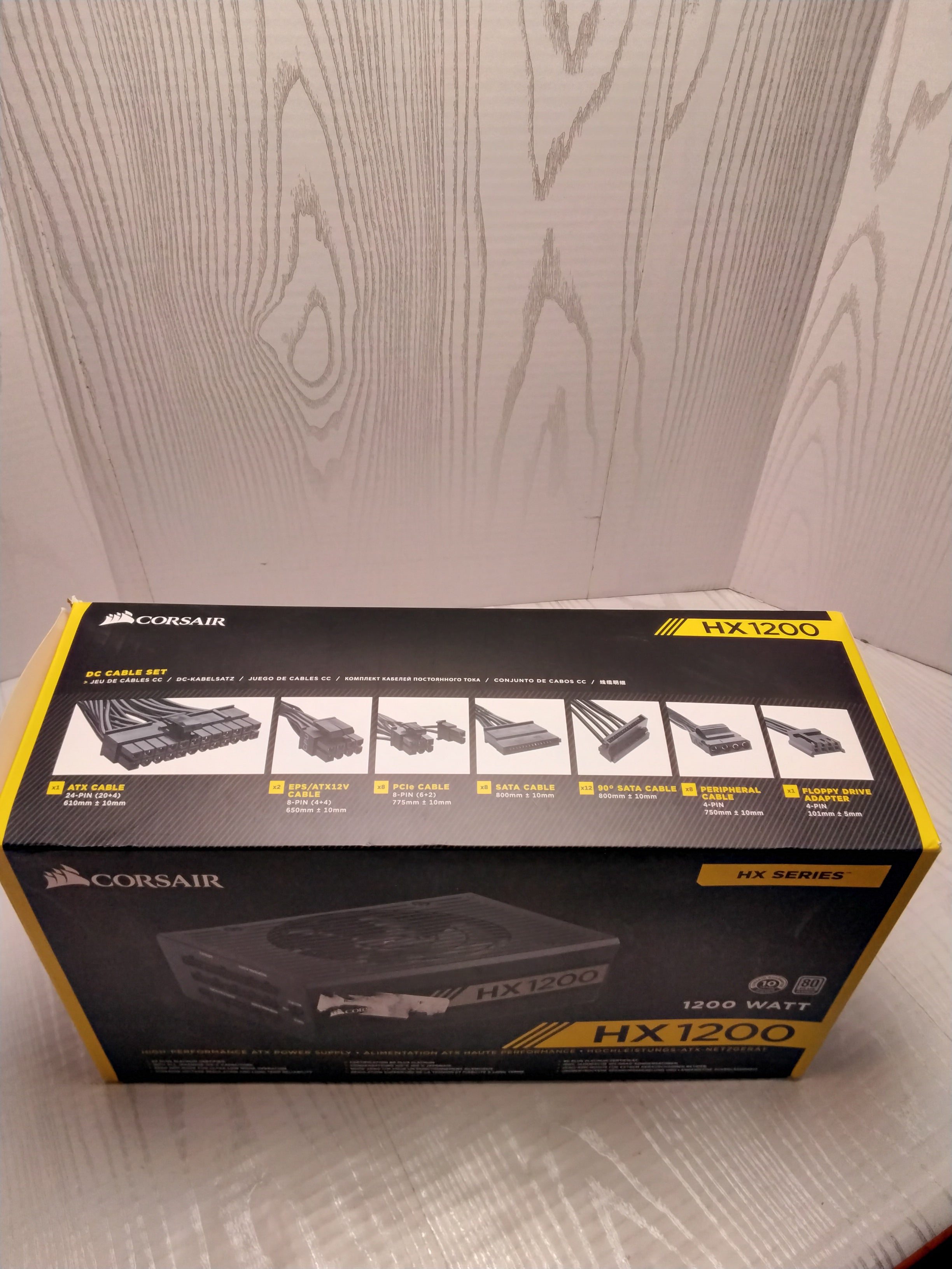 *FOR PARTS, UNTESTED*Corsair HX Series, HX1200, Model Number: CP-9020140-NA (7891982057710)