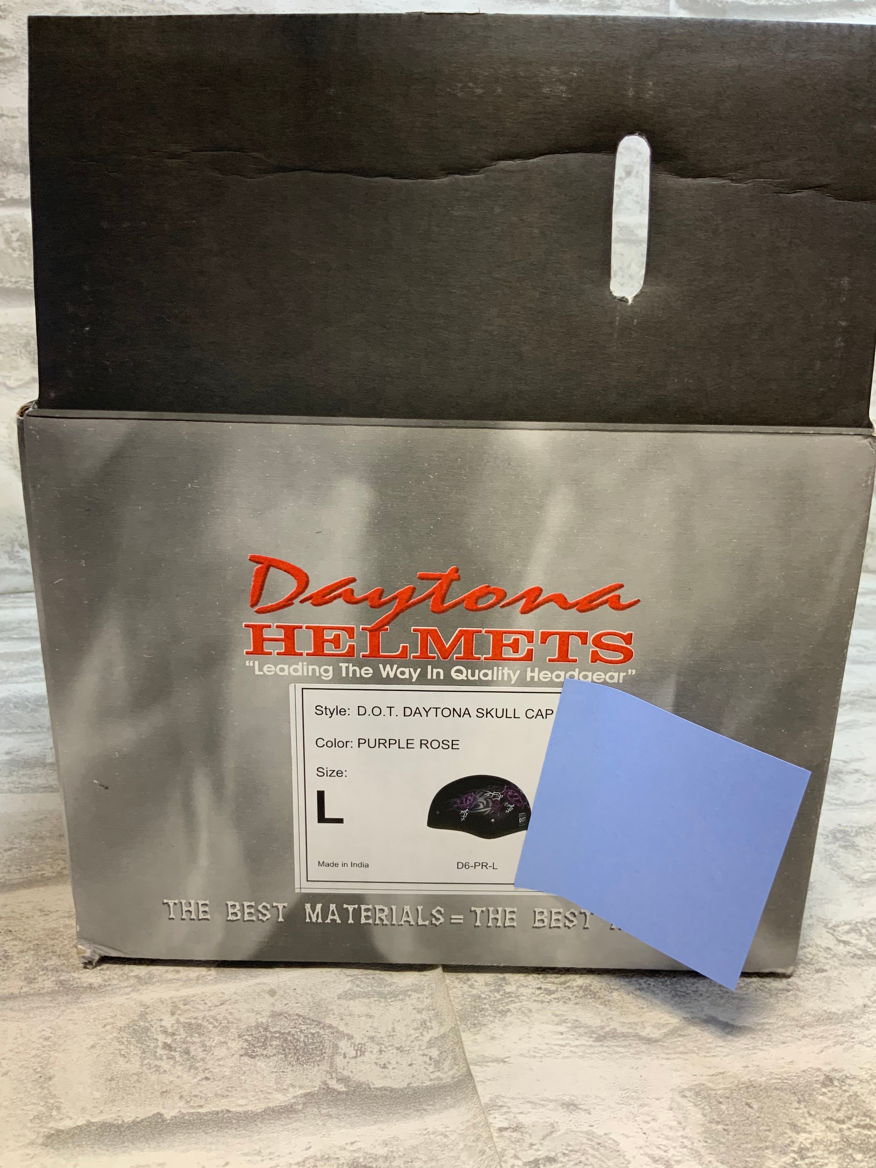 Daytona Helmets Half Skull Cap Motorcycle Helmet –DOT Approved, Size L (7583370543342)