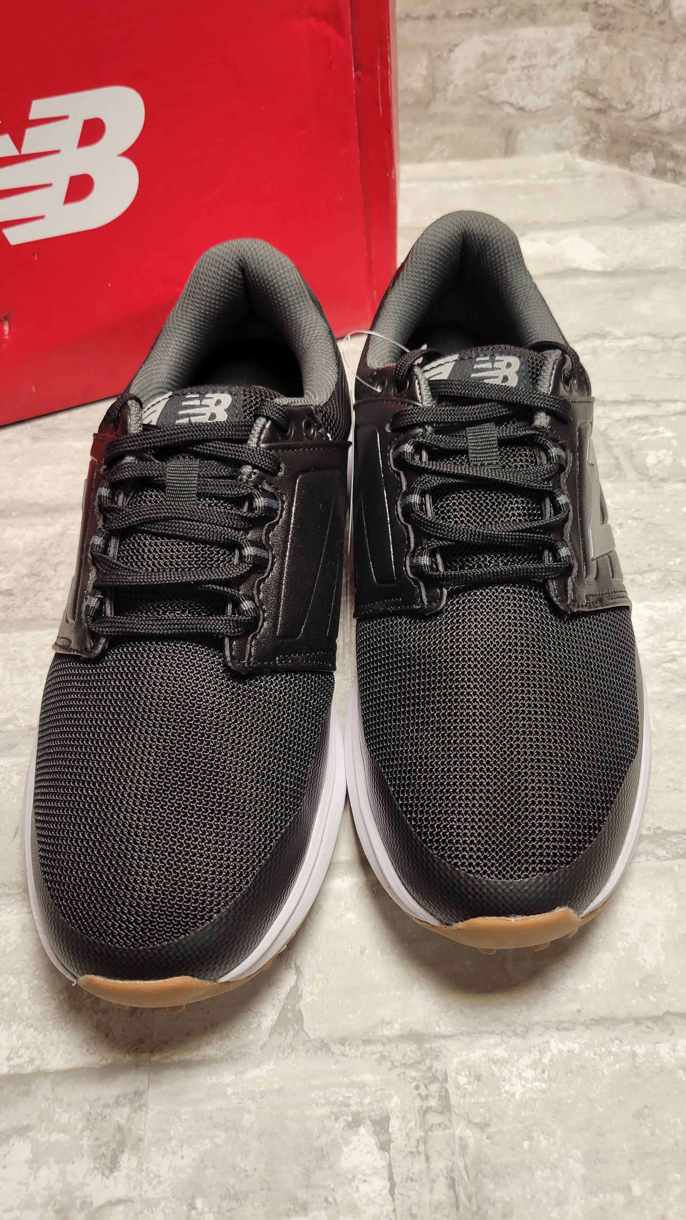 New Balance Breeze V2 Spikeless Comfort Men's Golf Shoes, Black 10.5 (8066513699054)