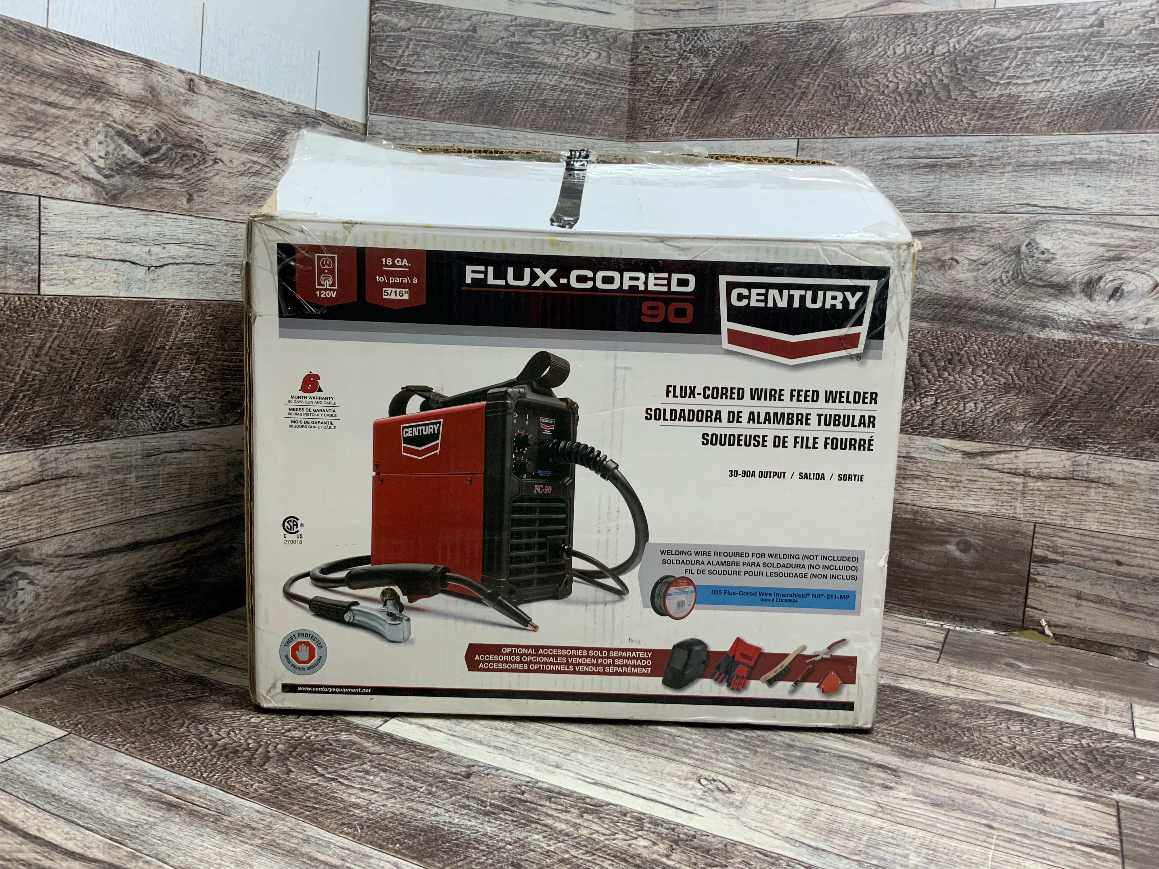 Century FluxCored 90 Amp Wire Feed Welder & Gun 120V FC90 **FOR PARTS