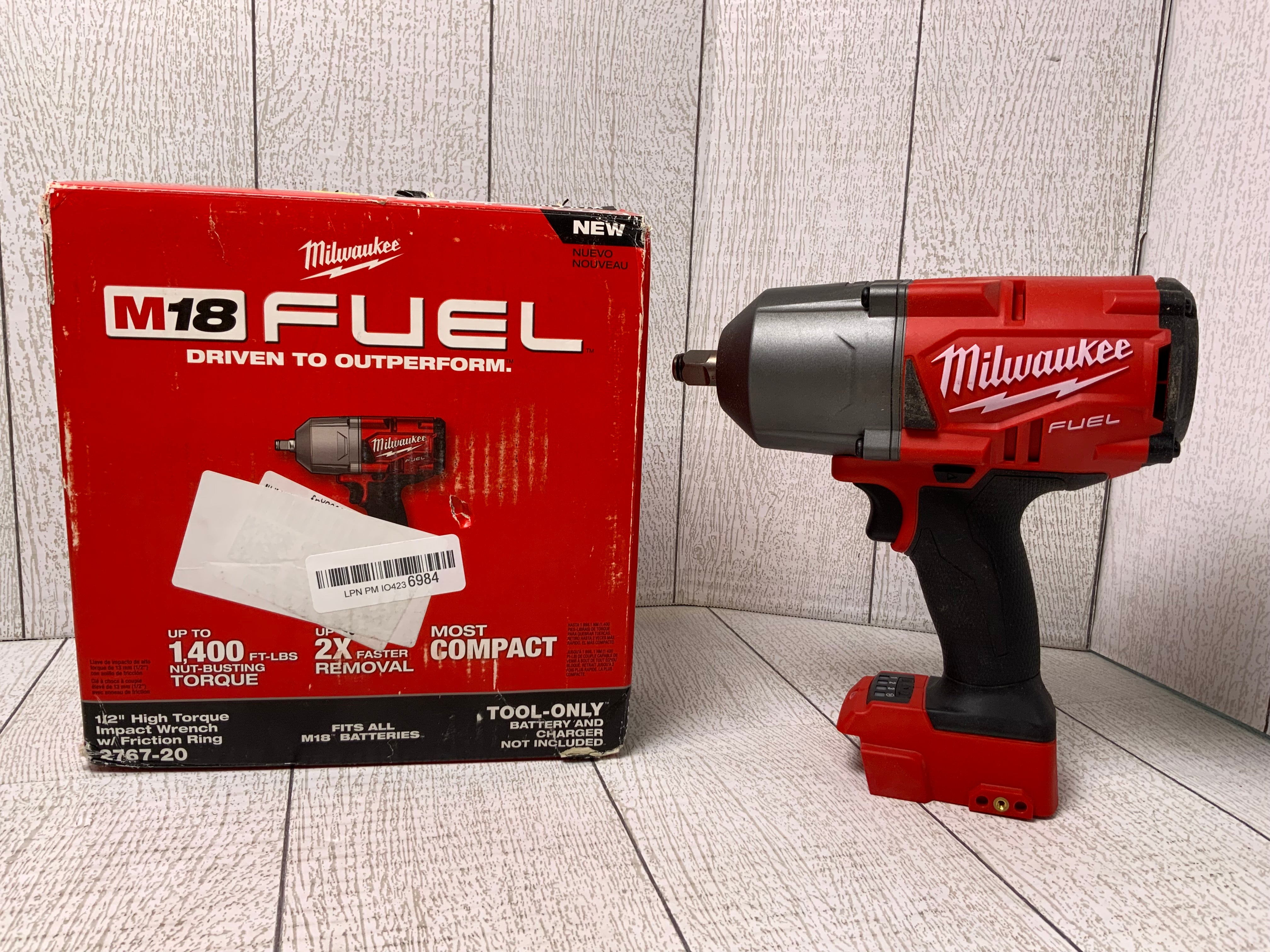 Milwaukee 276720 M18 FUEL High Torque 1/2" Impact Wrench with Frictio