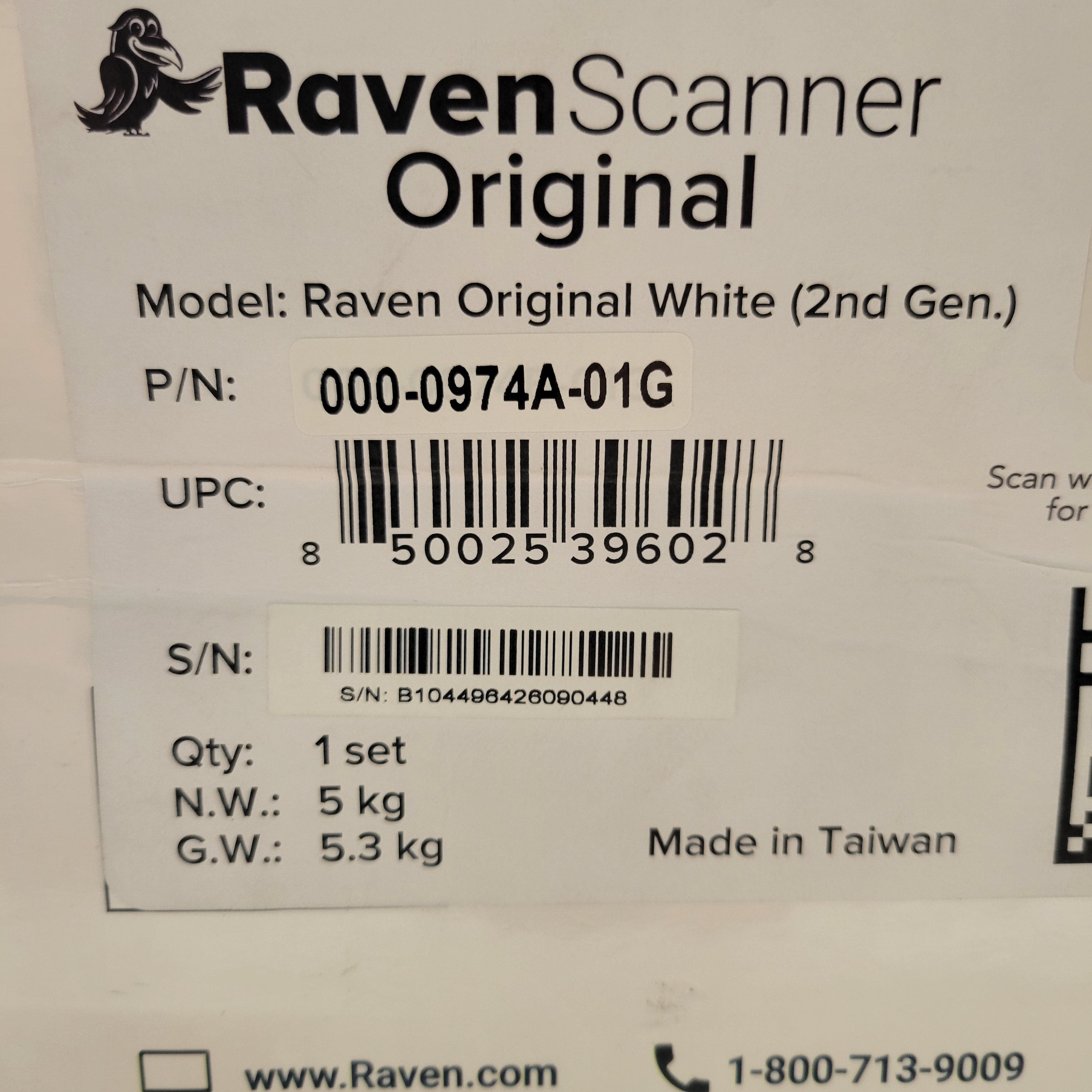 Raven Original Document Scanner - Huge Touchscreen, Color Duplex Feeder -2nd Gen (8080384327918)