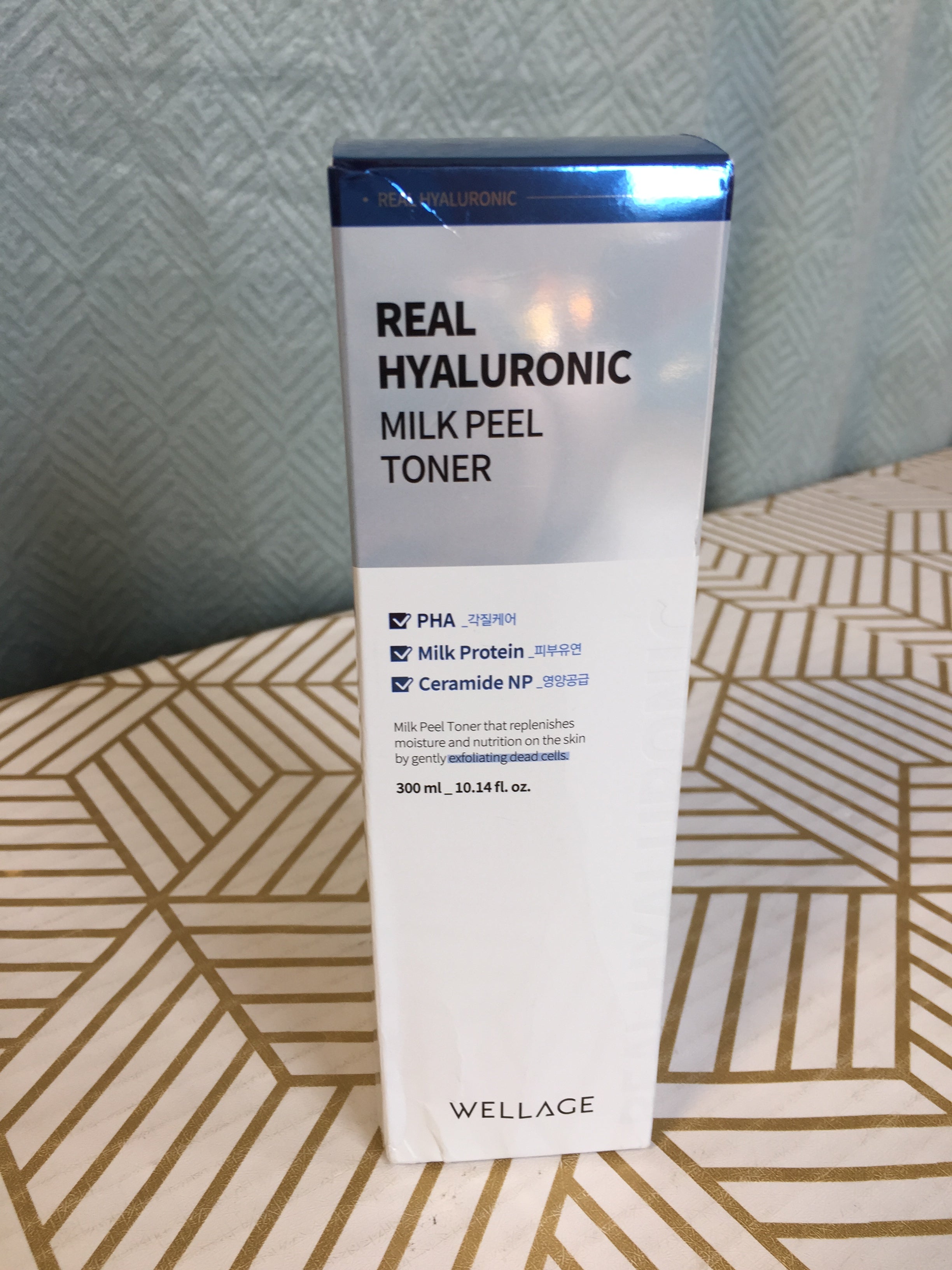 WELLAGE Real Hyaluronic Milk Peel Toner 300ml (10.1 Fl.Oz) Facial Moisturizer (7760488333550)