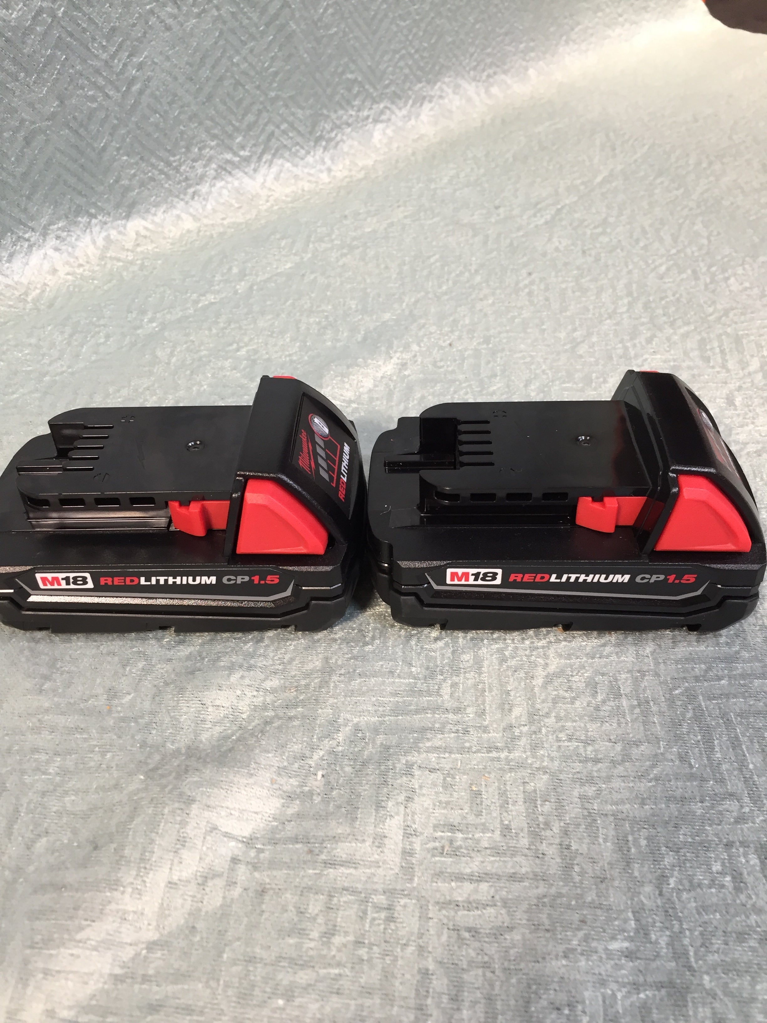 **PARTS ONLY** Genuine Milwaukee M18 1.5Ah 48-11-1815 Batteries (2) DEFECTIVE (7591632863470)