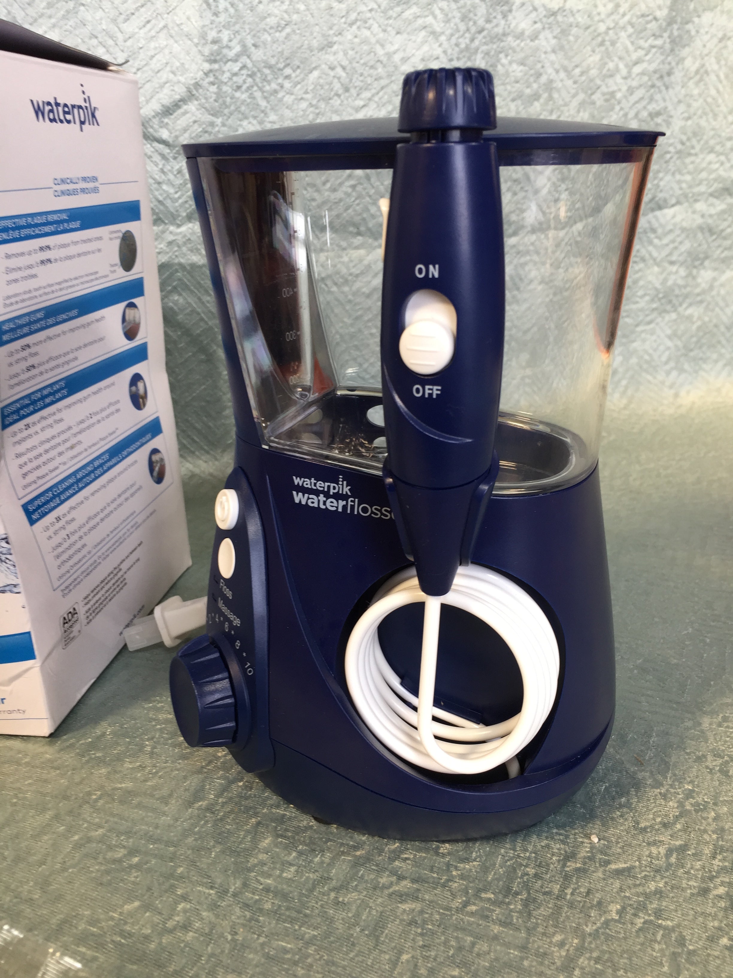 Waterpik Aquarius Water Flosser Professional Blue WP-663 (7537133715694)