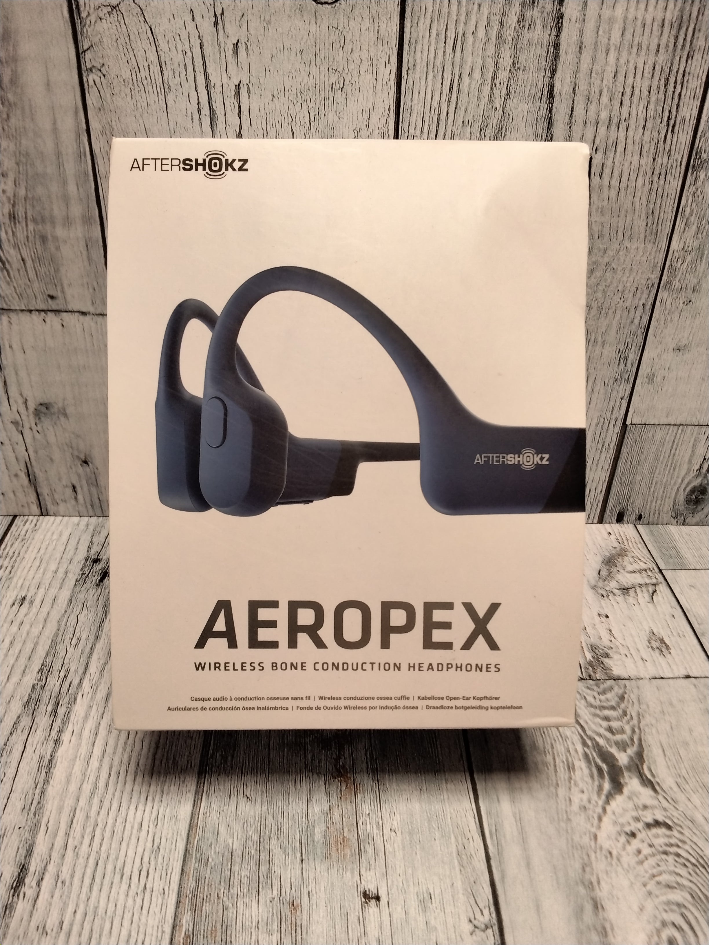 AfterShokz Aeropex - Open-Ear Bluetooth Bone Conduction Sport Headphones - Sweat Resistant Wireless Earphones for Workouts and Running - Built-in Mic - with Sport Belt (7755715248366)