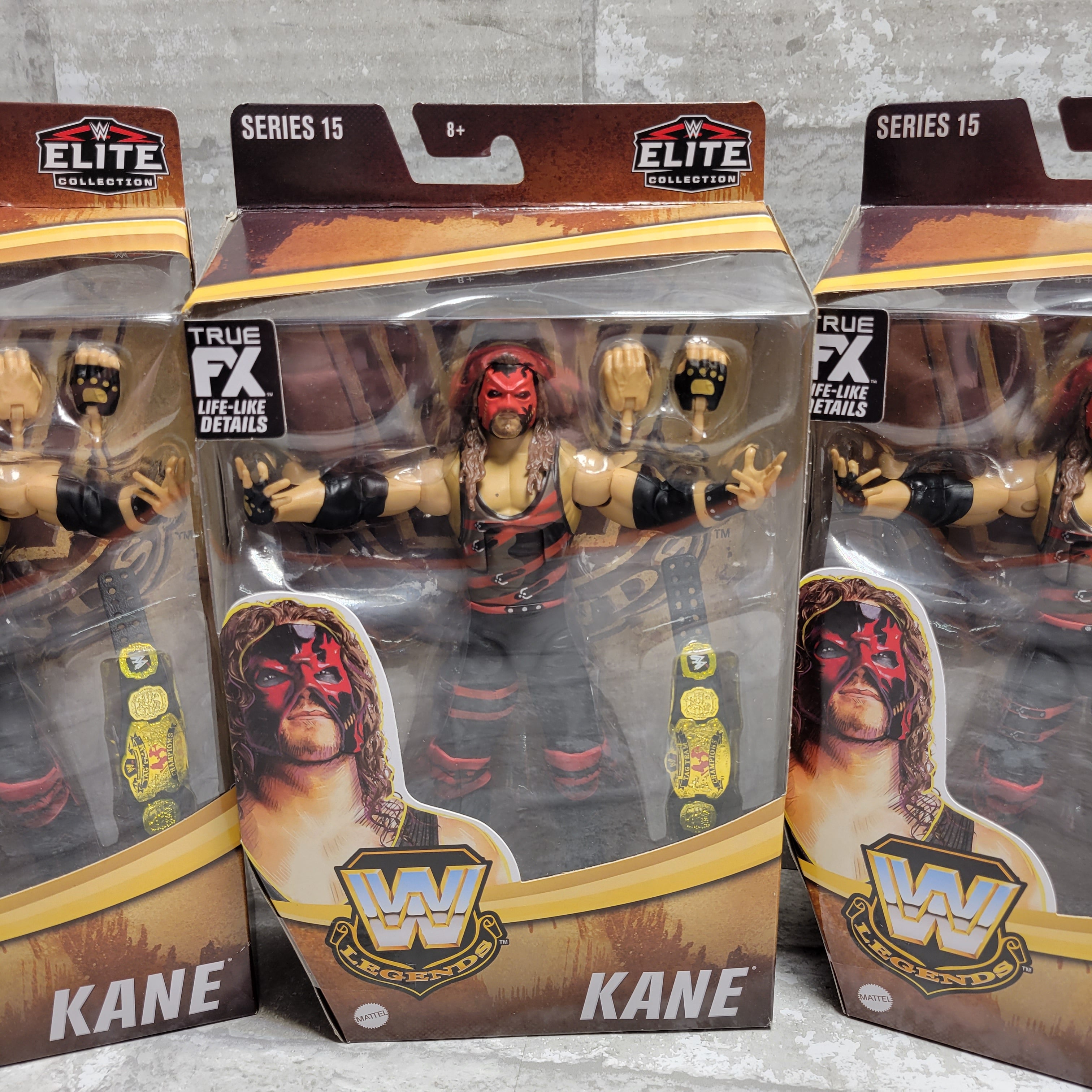 WWE Elite Collection Legends Series 15 Action Figure, Kane, Lot of 4 *READ* (7997588144366)